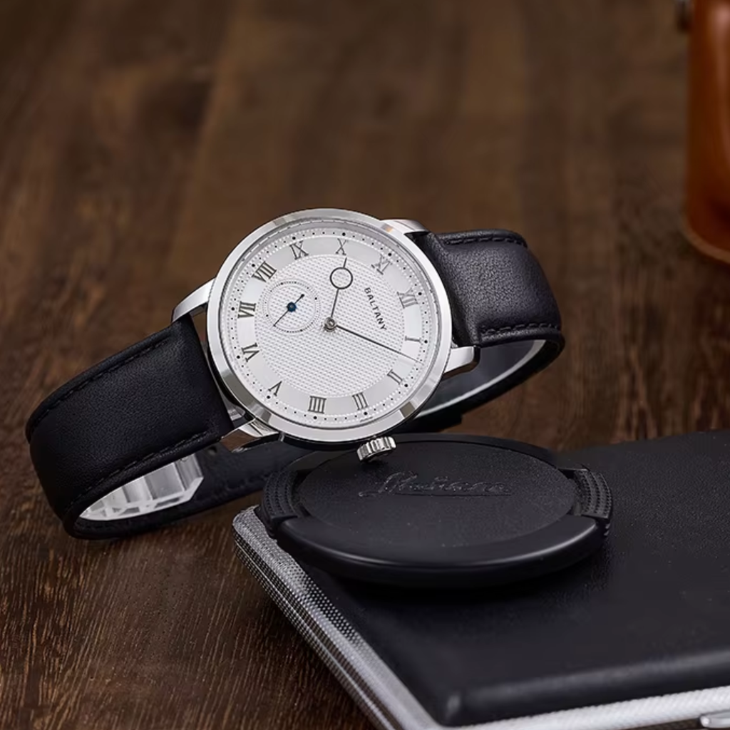 Baltany Vintage Micro Rotor Automatic Watch Men Exhibition Caseback S4099 Wristwatch 38MM