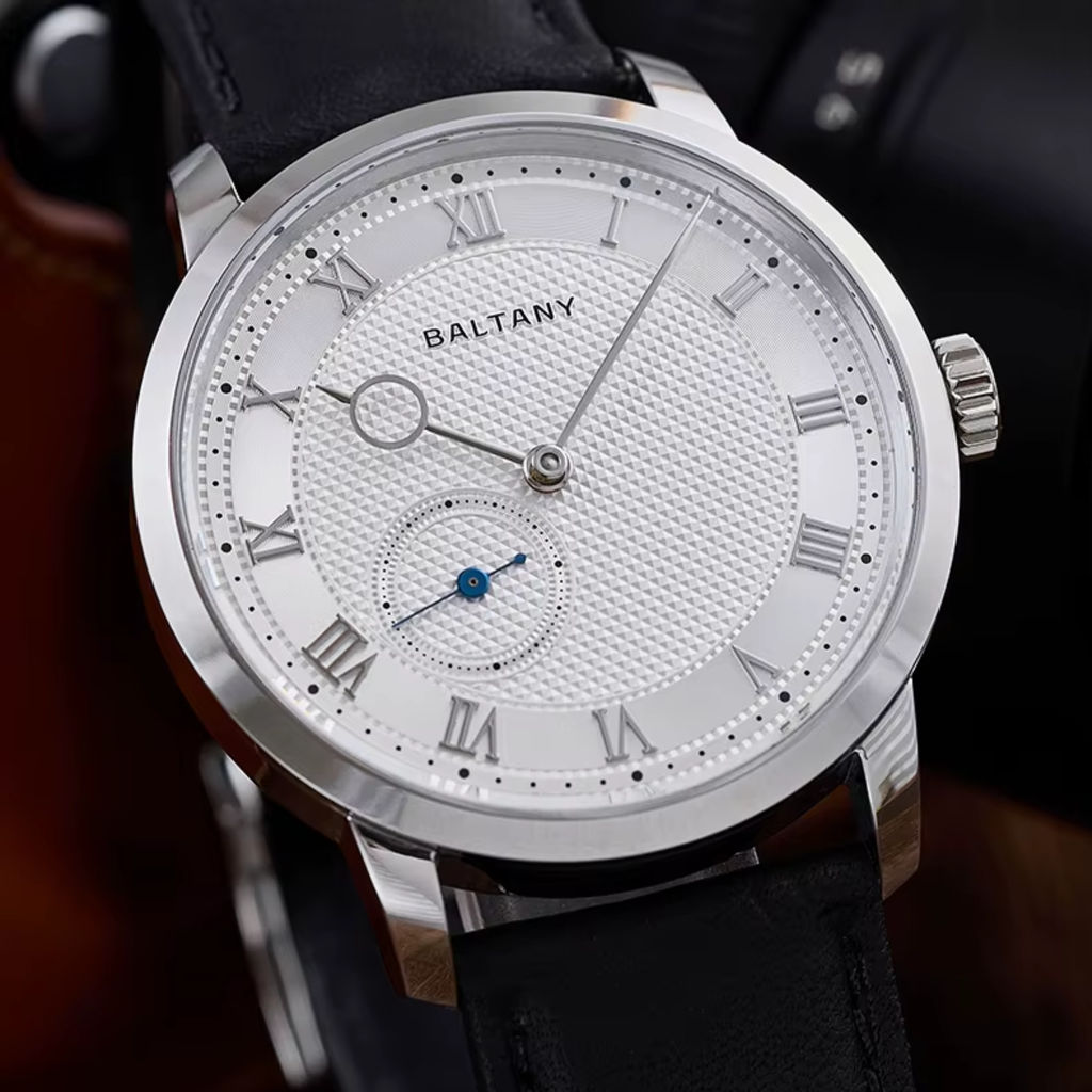 Baltany Vintage Micro Rotor Automatic Watch Men Exhibition Caseback S4099 Wristwatch 38MM