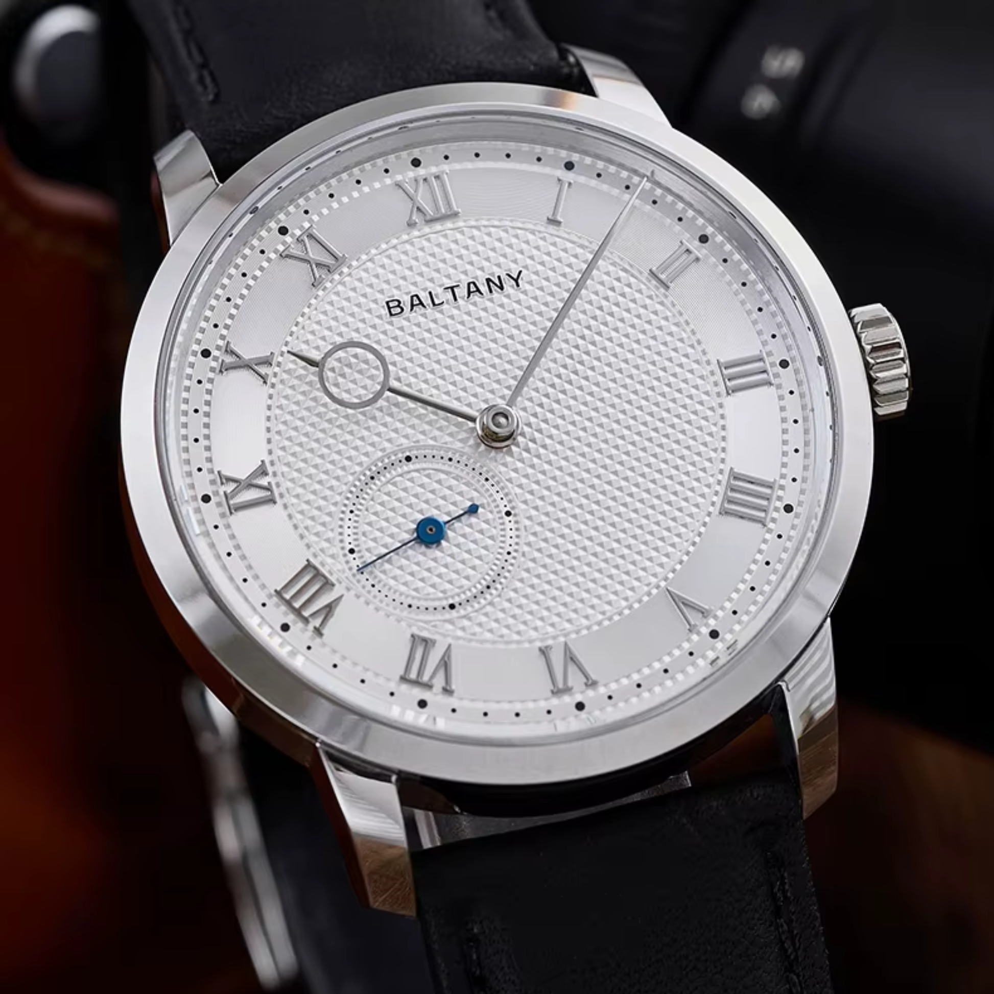 Baltany Vintage Micro Rotor Automatic Watch Men Exhibition Caseback S4099 Wristwatch 38MM