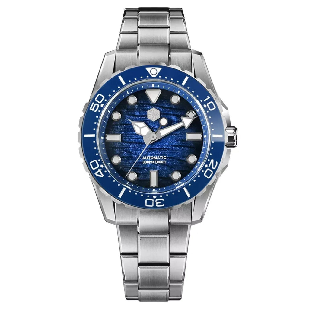 San Martin SN0154-G 40mm Dive Watch Automatic ST2130 Waterproof 300m Gradient dial BGW-X1 Luminous