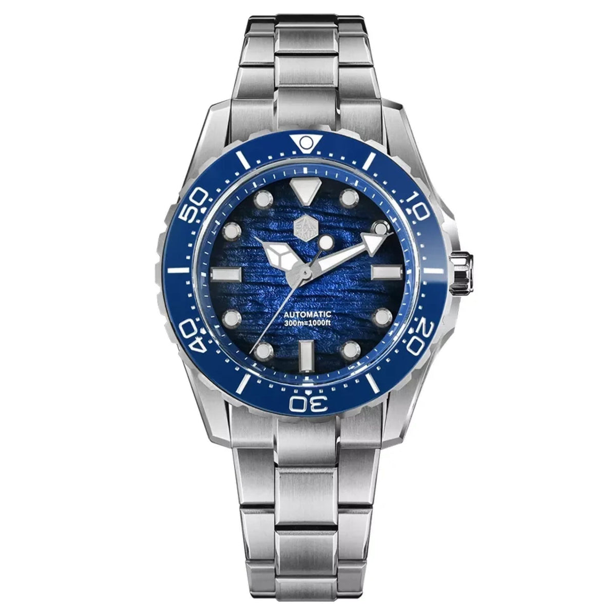 San Martin SN0154-G 40mm Dive Watch Automatic ST2130 Waterproof 300m Gradient dial BGW-X1 Luminous