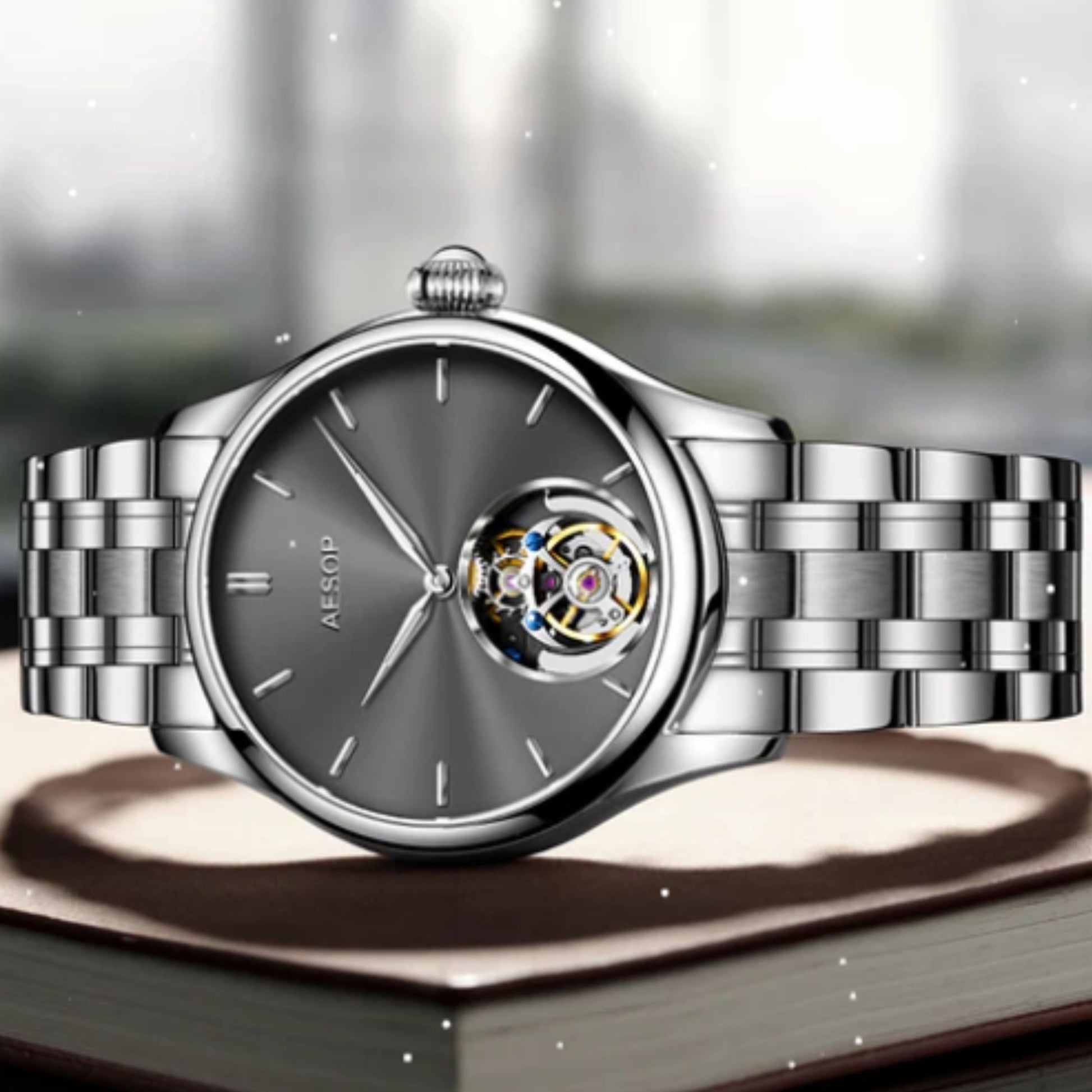 AESOP Original diamond tourbillon movement watch 7040