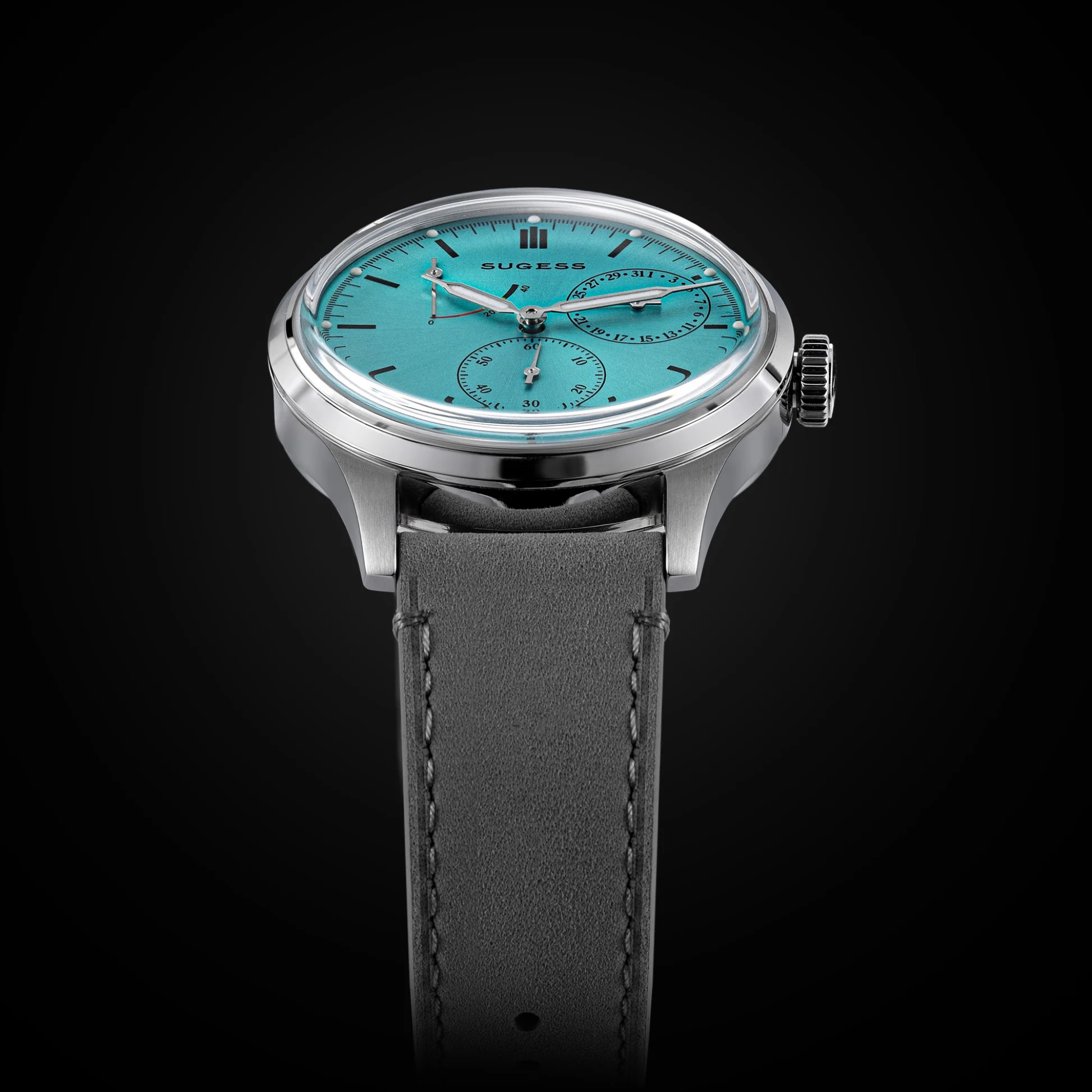 Sugess S458 Light Blue Dial Stainless-Steel Automatic