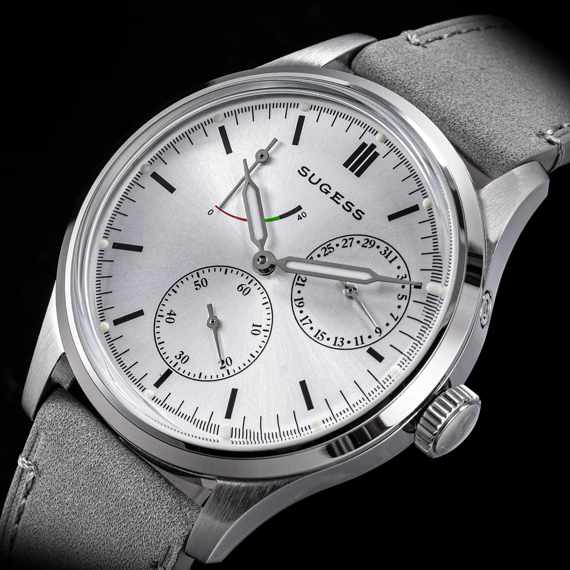 Sugess S458 Silver Dial Stainless-Steel Automatic