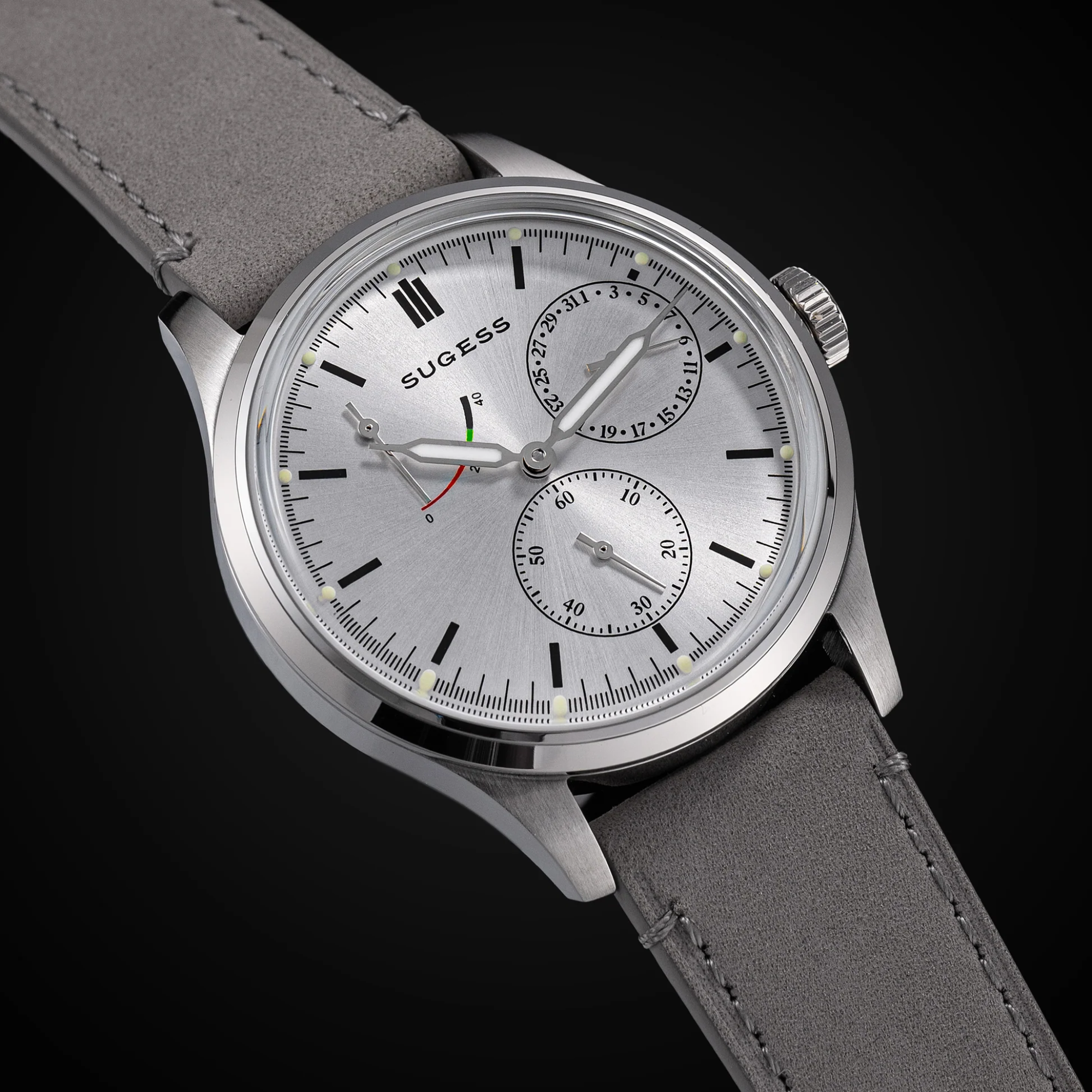 Sugess S458 Silver Dial Stainless-Steel Automatic