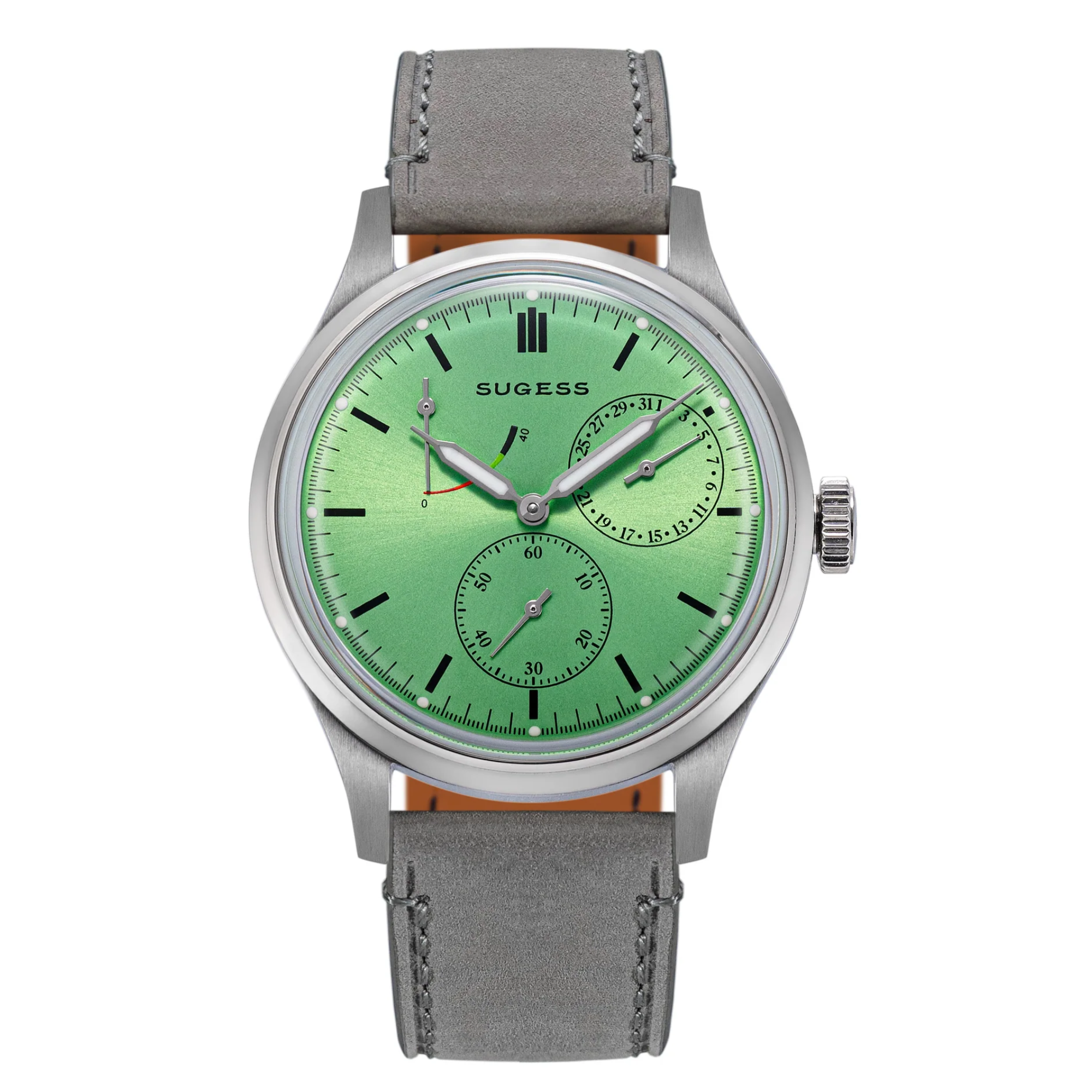 Sugess S458 Green Dial Stainless-Steel Automatic