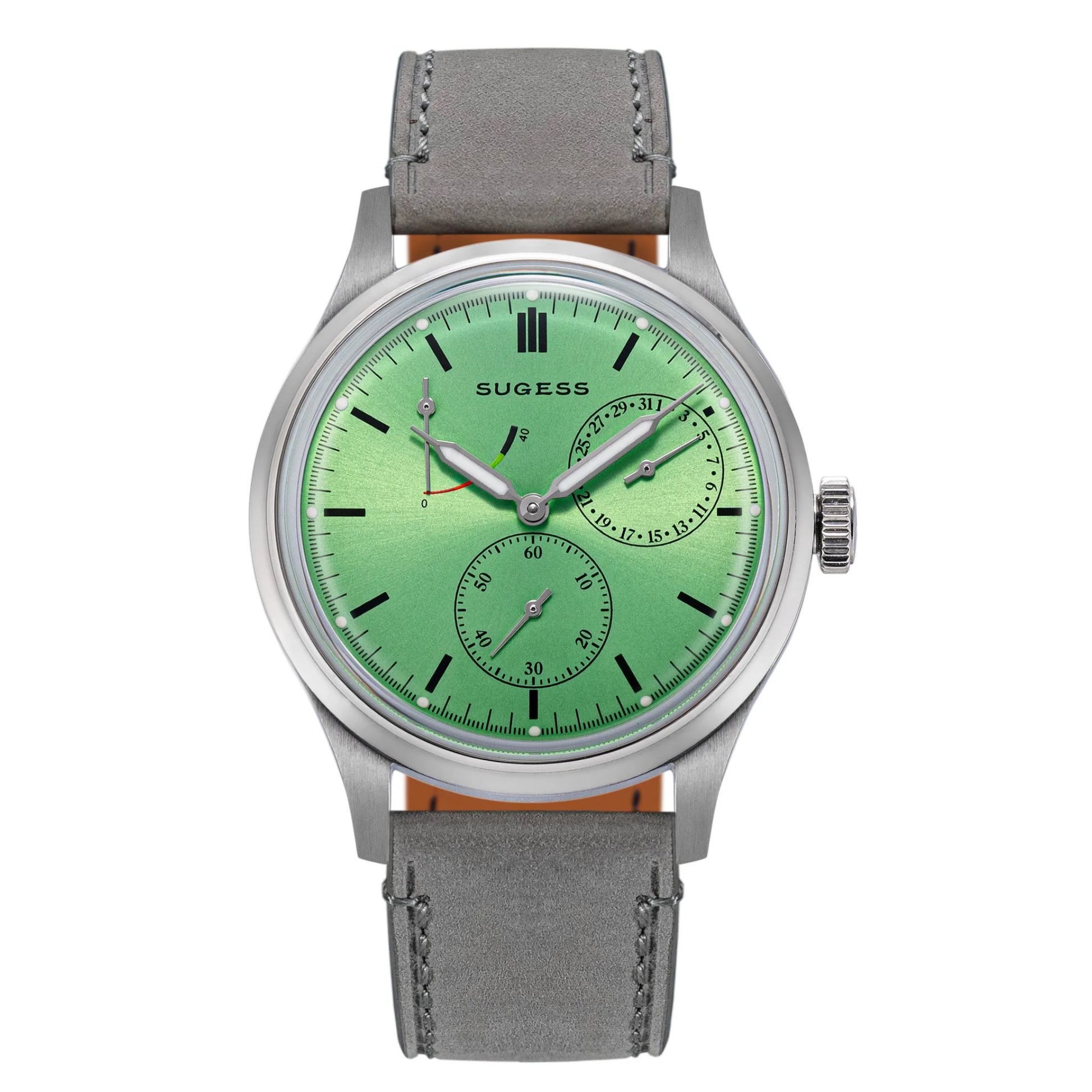 Sugess S458 Green Dial Stainless-Steel Automatic