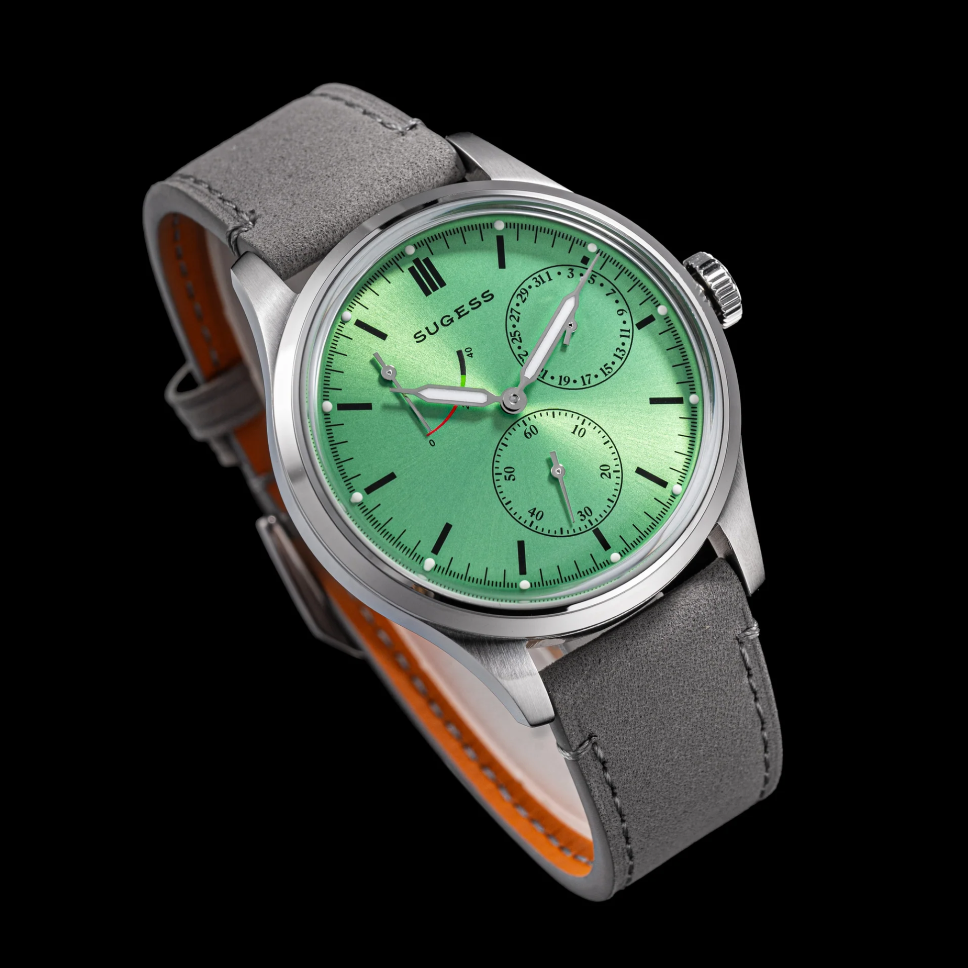 Sugess S458 Green Dial Stainless-Steel Automatic