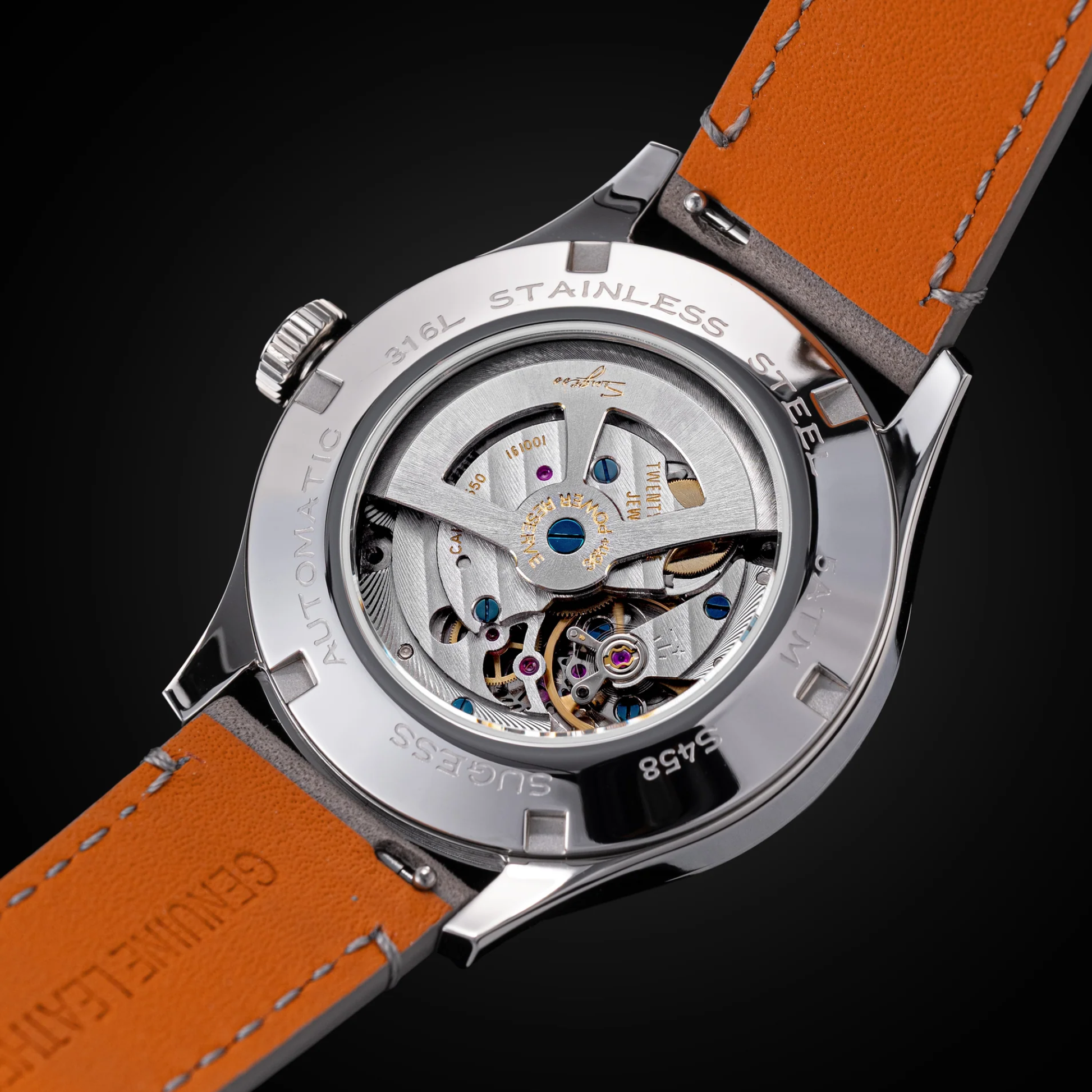 Sugess S458 Green Dial Stainless-Steel Automatic