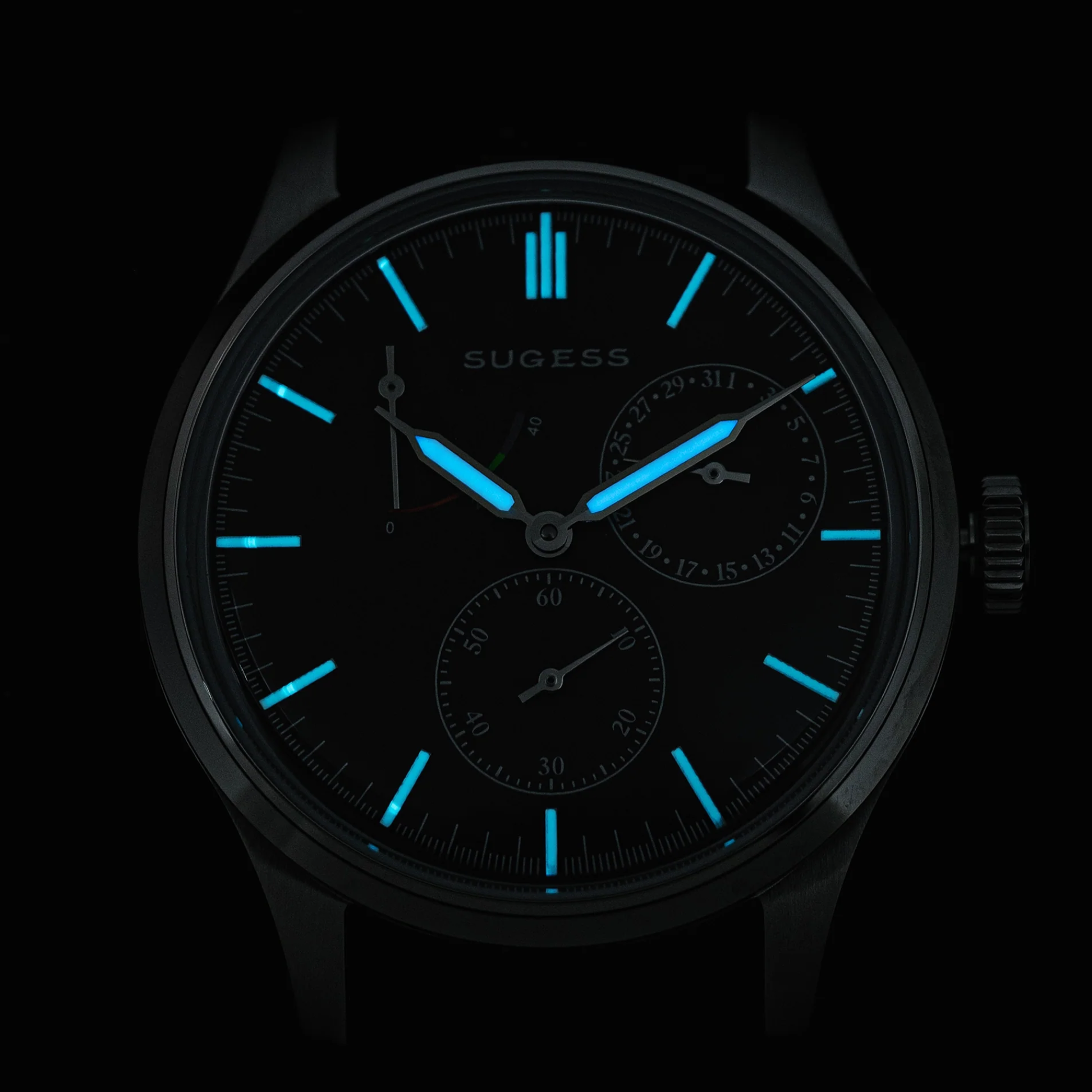 Sugess S458 Deep Blue Dial Stainless-Steel Automatic