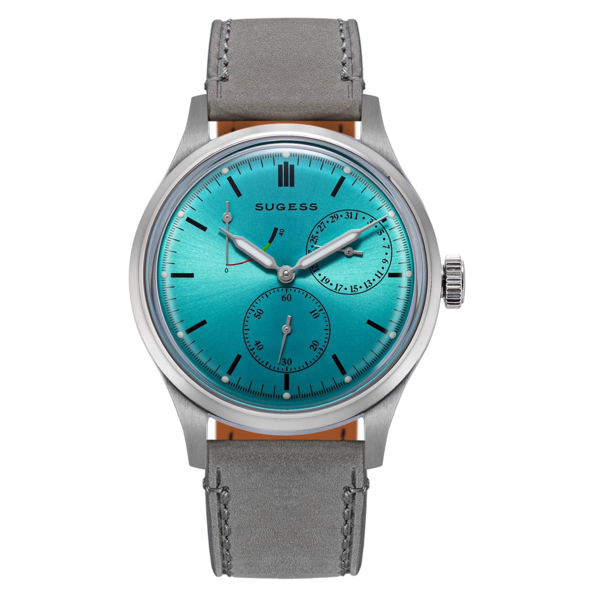 Sugess S458 Light Blue Dial Stainless-Steel Automatic