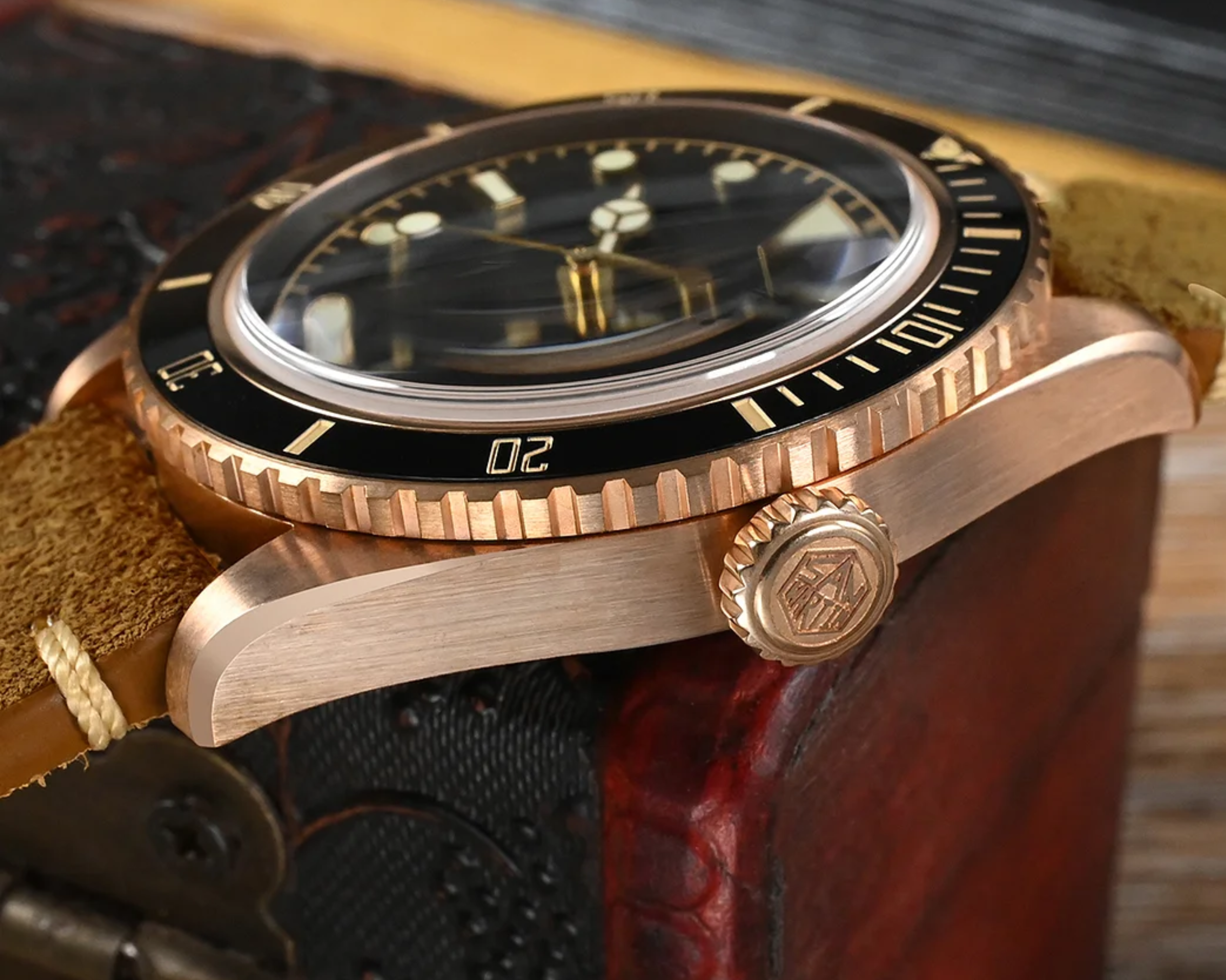 San Martin Vintage 6200 CuSn8 Bronze Luxury Men SN004-Q-B - PT5000 san martin watches india online