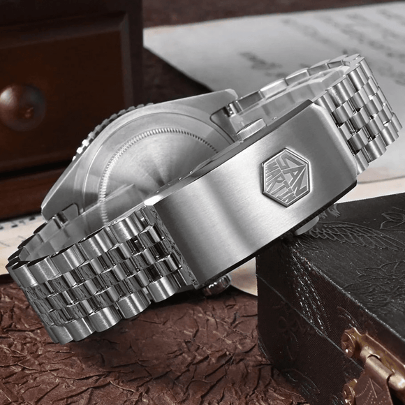 San Martin Vintage GMT Watch SN005-G4 - Black san martin watches india online