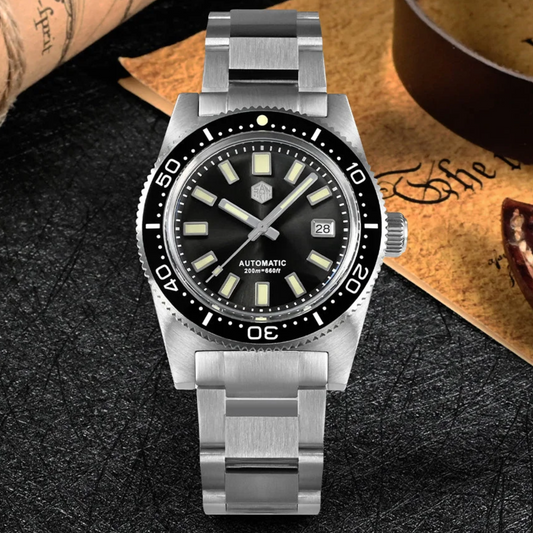 San Martin New 62mas 37mm Diver Mens Watch SN007-GX - SW200 san martin watches india online