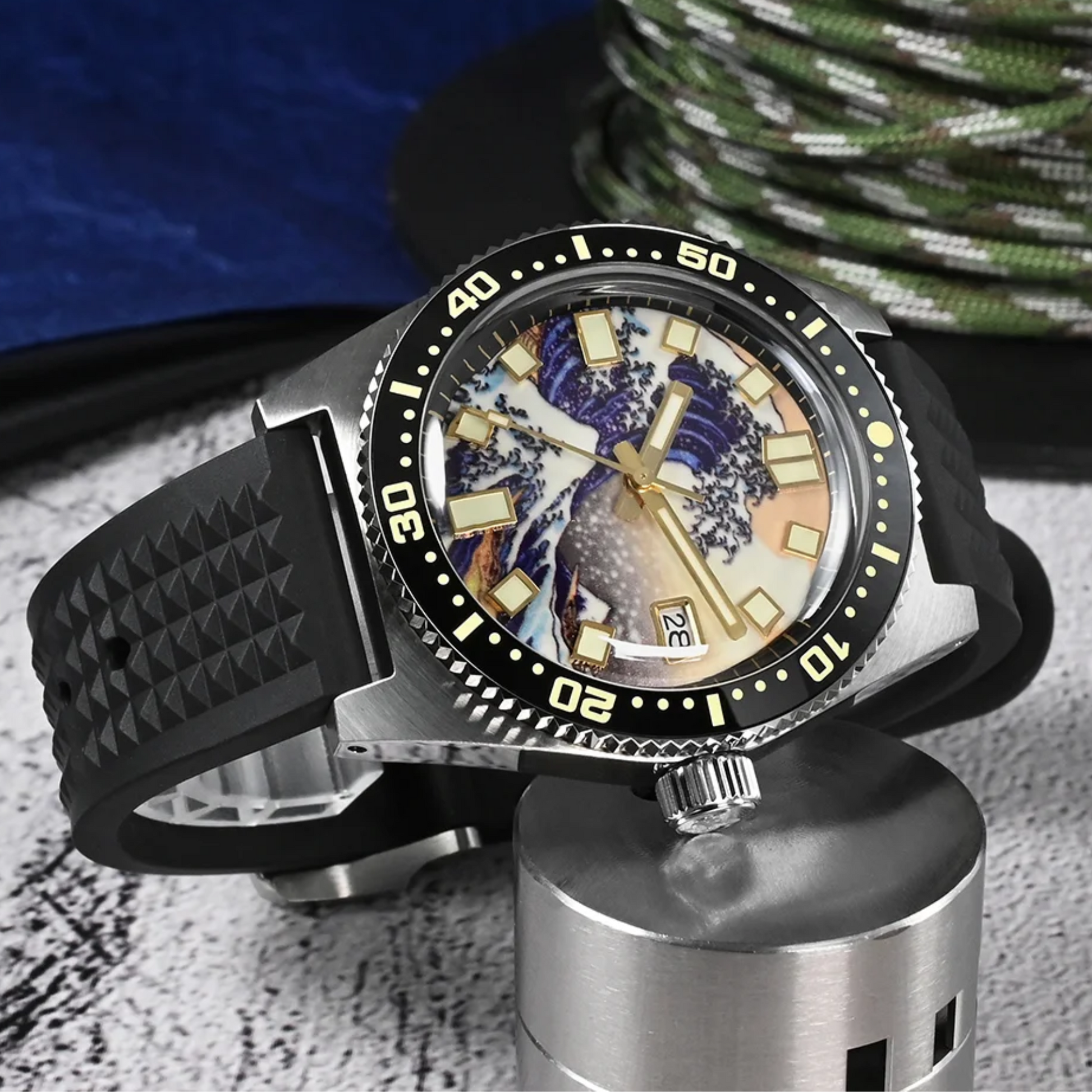 San Martin 40mm 62MAS Diver Surfing Dial Watch SN0007-V3 san martin watches india online