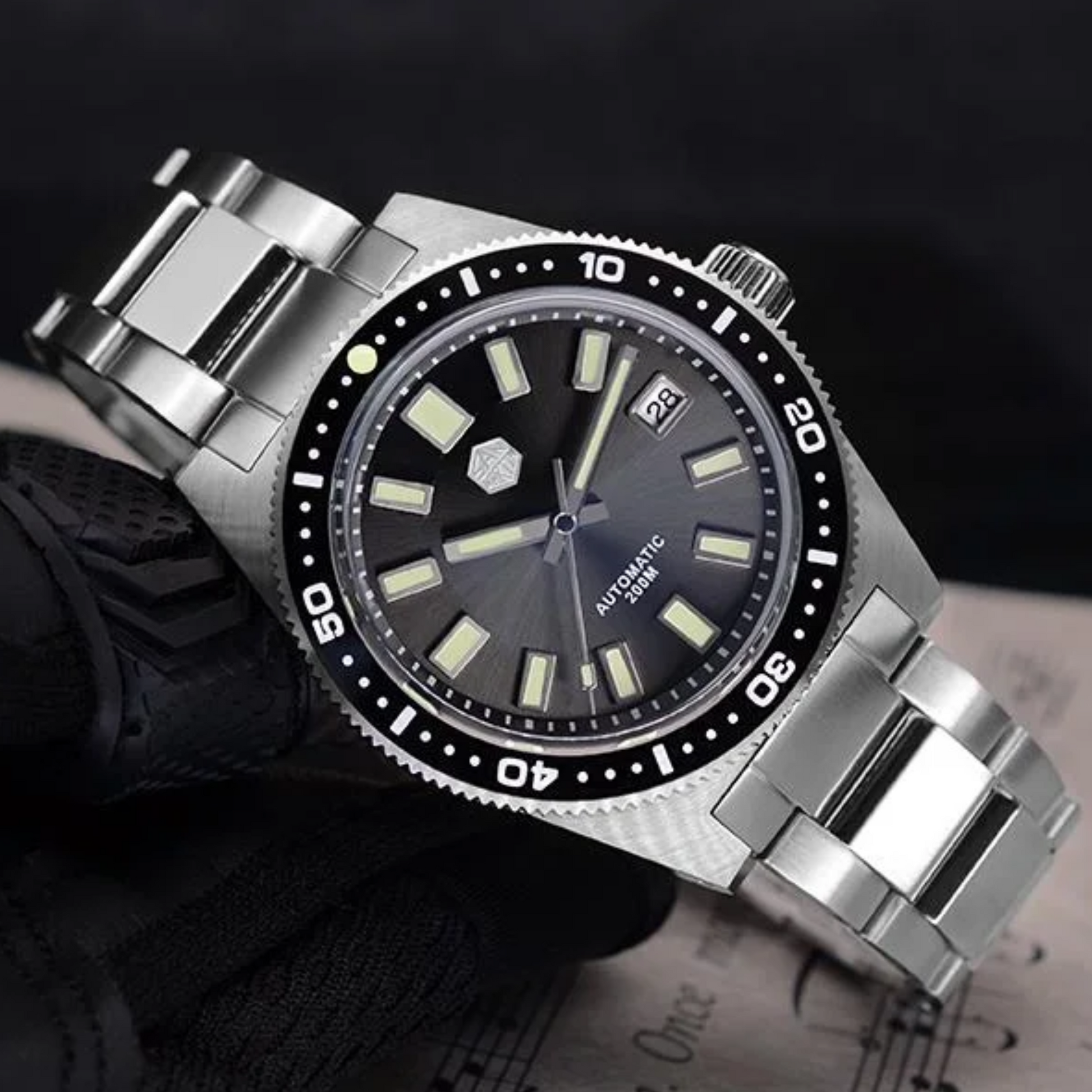 San Martin 62mas Automatic Watch SN007G-V4 - Grey san martin watches india online