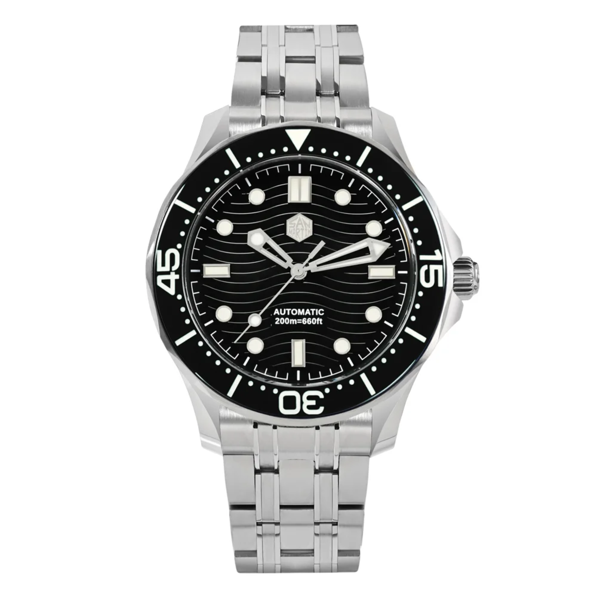 San Martin Sea Ghost Diving Watch SN0088G2 - Black san martin watches india online