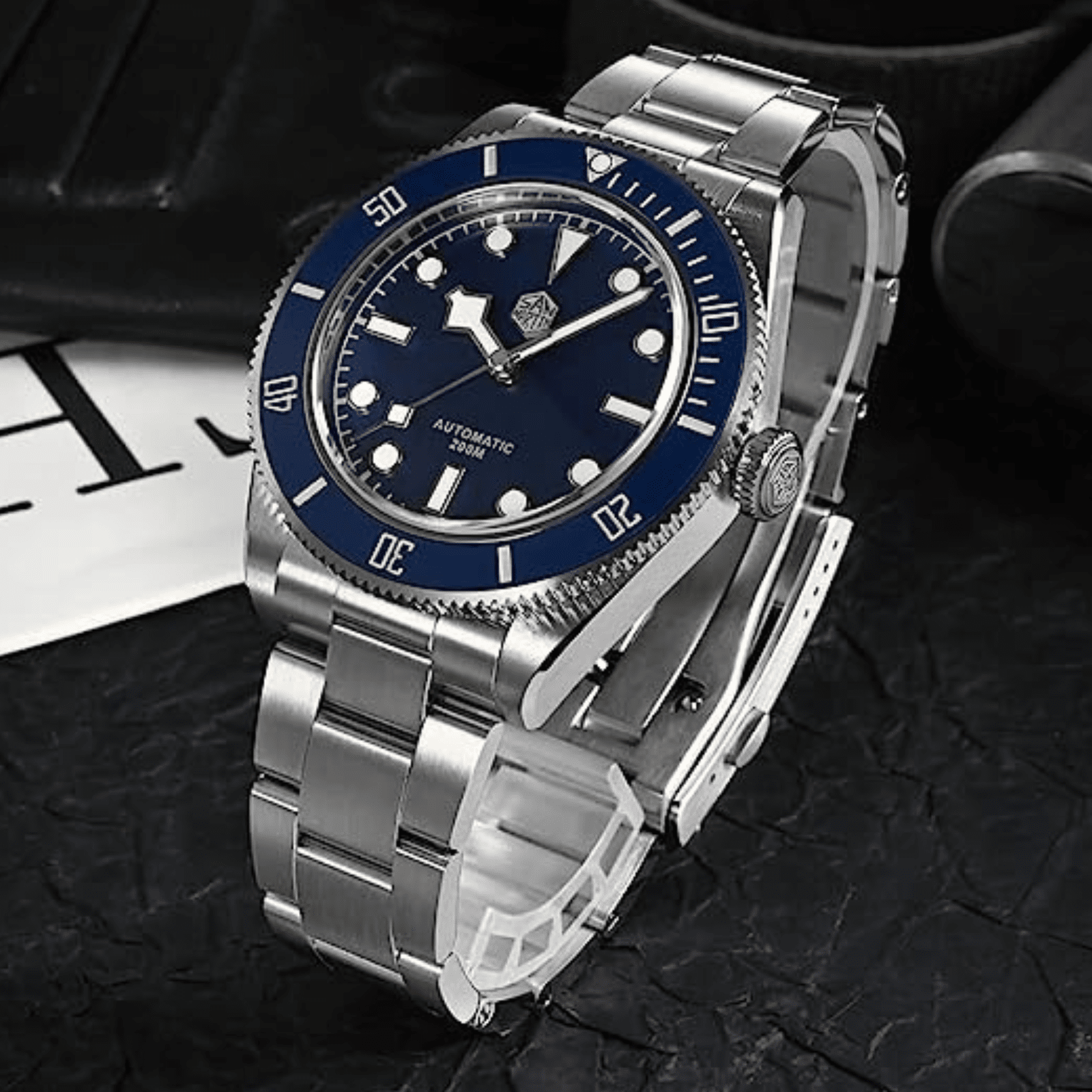 San Martin New BB58 NH35 40mm Diver Watch SN008GB - Blue san martin watches india online