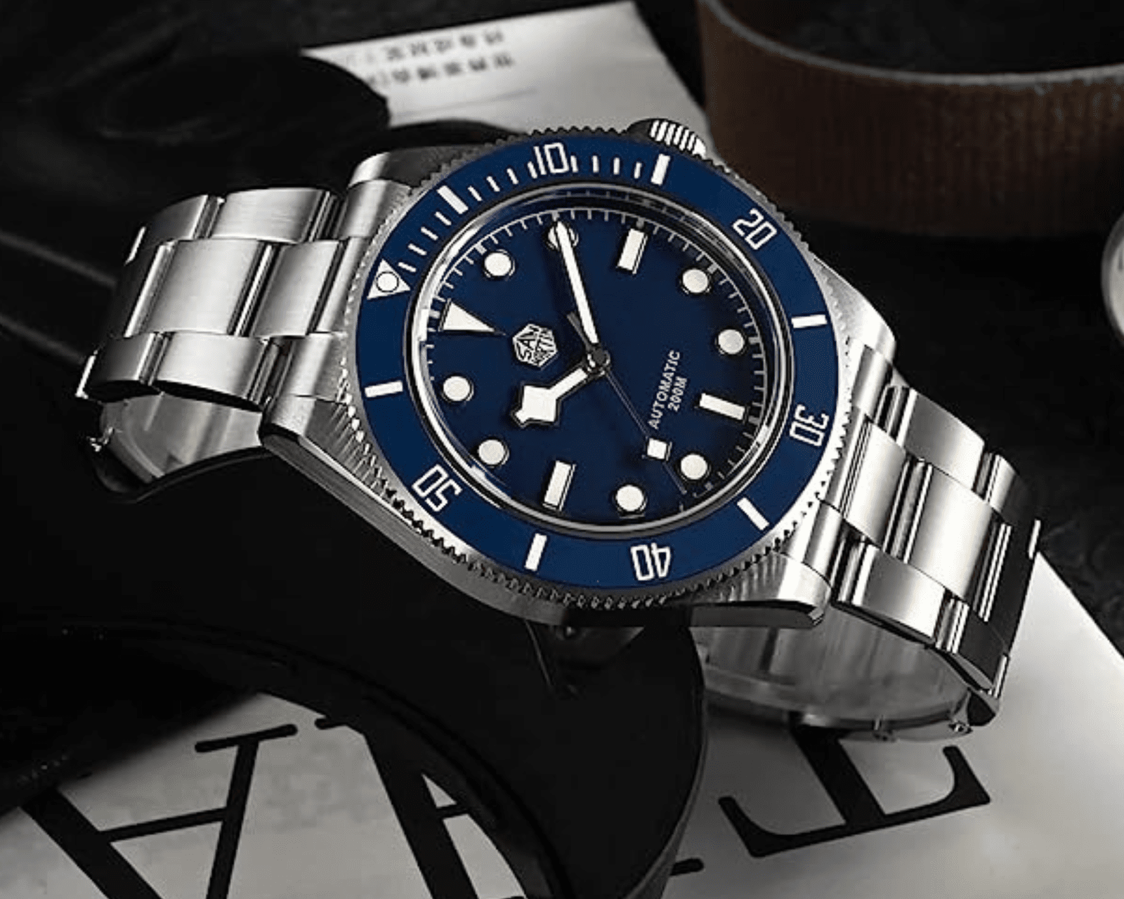 San Martin New BB58 NH35 40mm Diver Watch SN008GB - Blue san martin watches india online