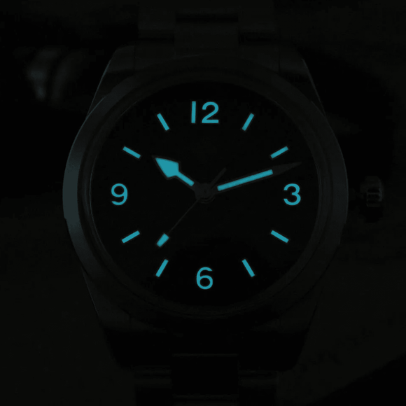 San Martin 38mm Enamel Dial Explore Watch SN0107-G4 - Green san martin watches india online