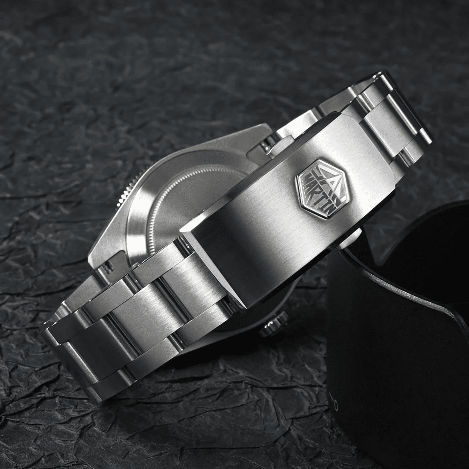 San Martin NH34 BB58 GMT Watch SN0109 - Black Dial san martin watches india online