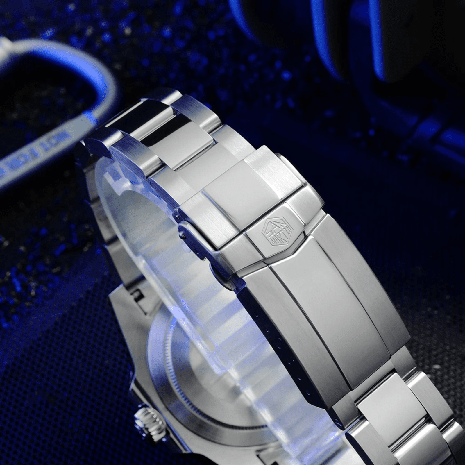 San Martin GMT Diver Luxury Mechanical Watch SN016 - Blue Red "Pepsi" san martin watches india online
