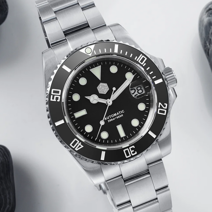 San Martin Sub Diver Watch SN017-V3 - Black san martin watches india online