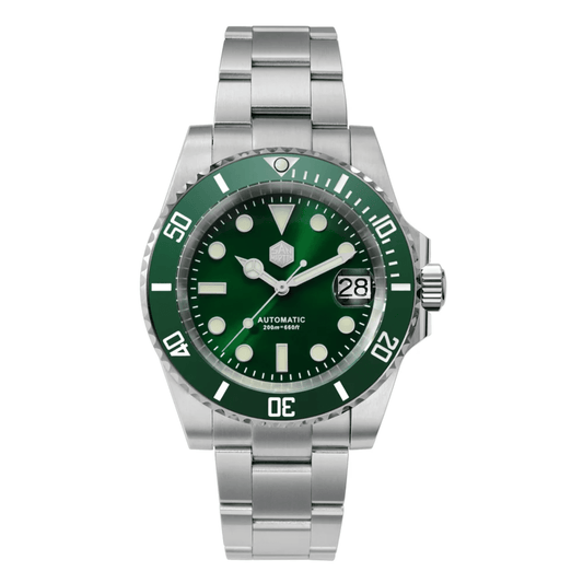 San Martin Sub Diver Watch SN017-V3 - Green san martin watches india online