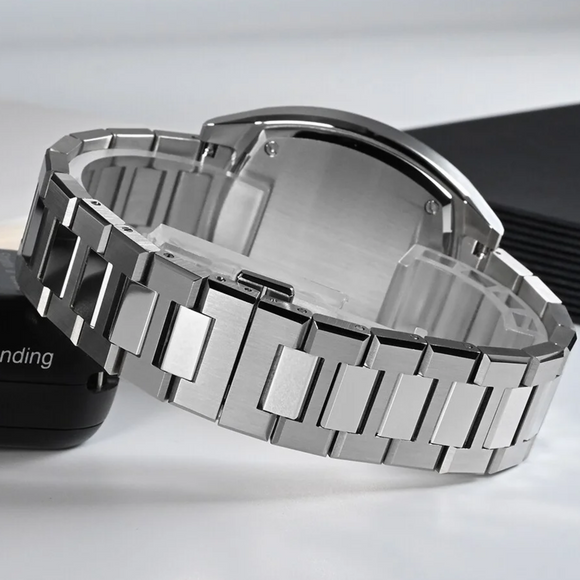 San Martin Mens Watch Original Design Square GMT SN026 - Blue san martin watches india online