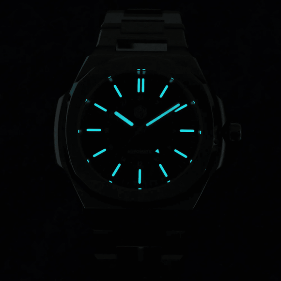 San Martin 43mm GMT Classic Business Luxury Watches SN075 -Sunray Green san martin watches india online