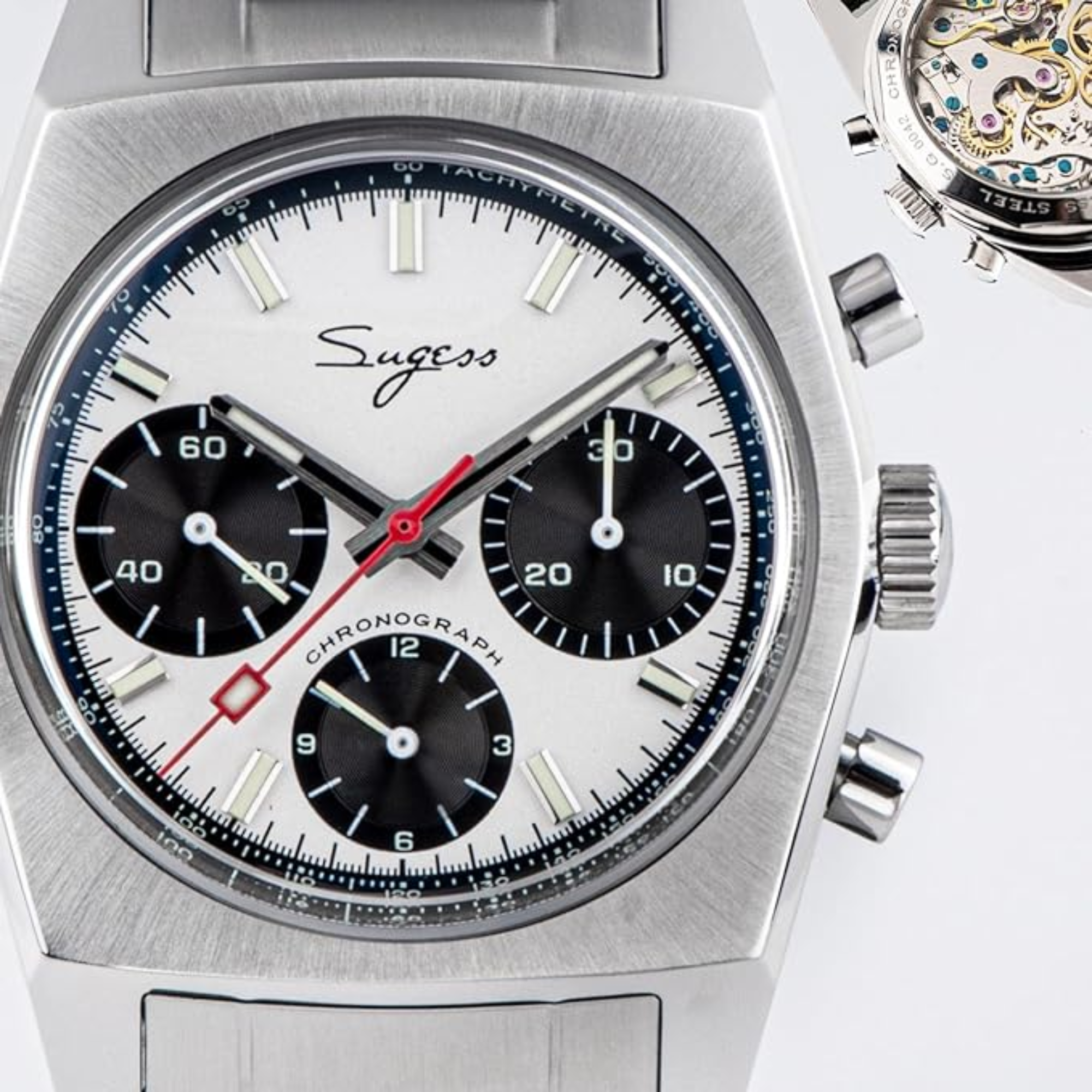 Sugess Chrono Heritage S419 Chronograph Panda Dial