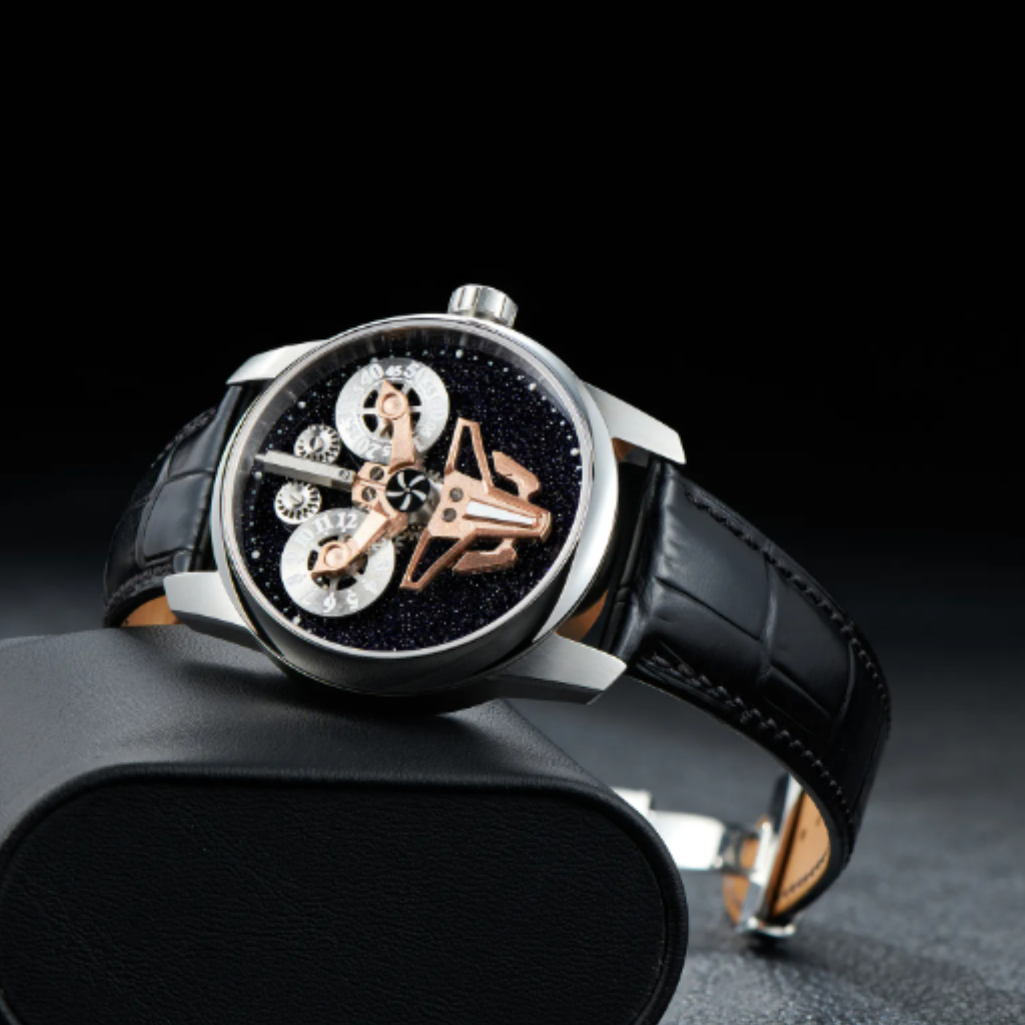 Unique Dual Sub dial Luxury Watch with Miyota upgraded movement