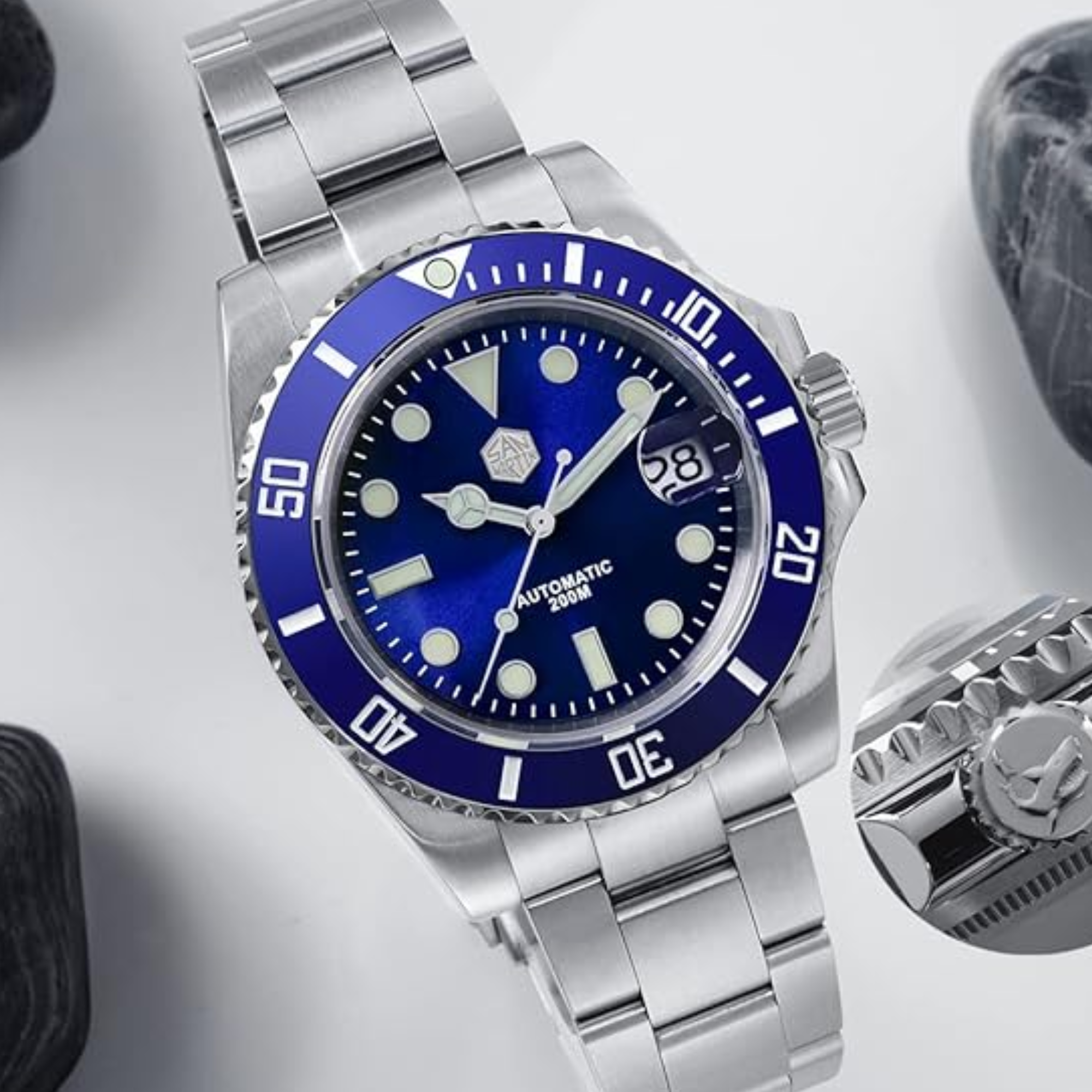 San Martin Sub Diver Watch SN017-V3 - Blue