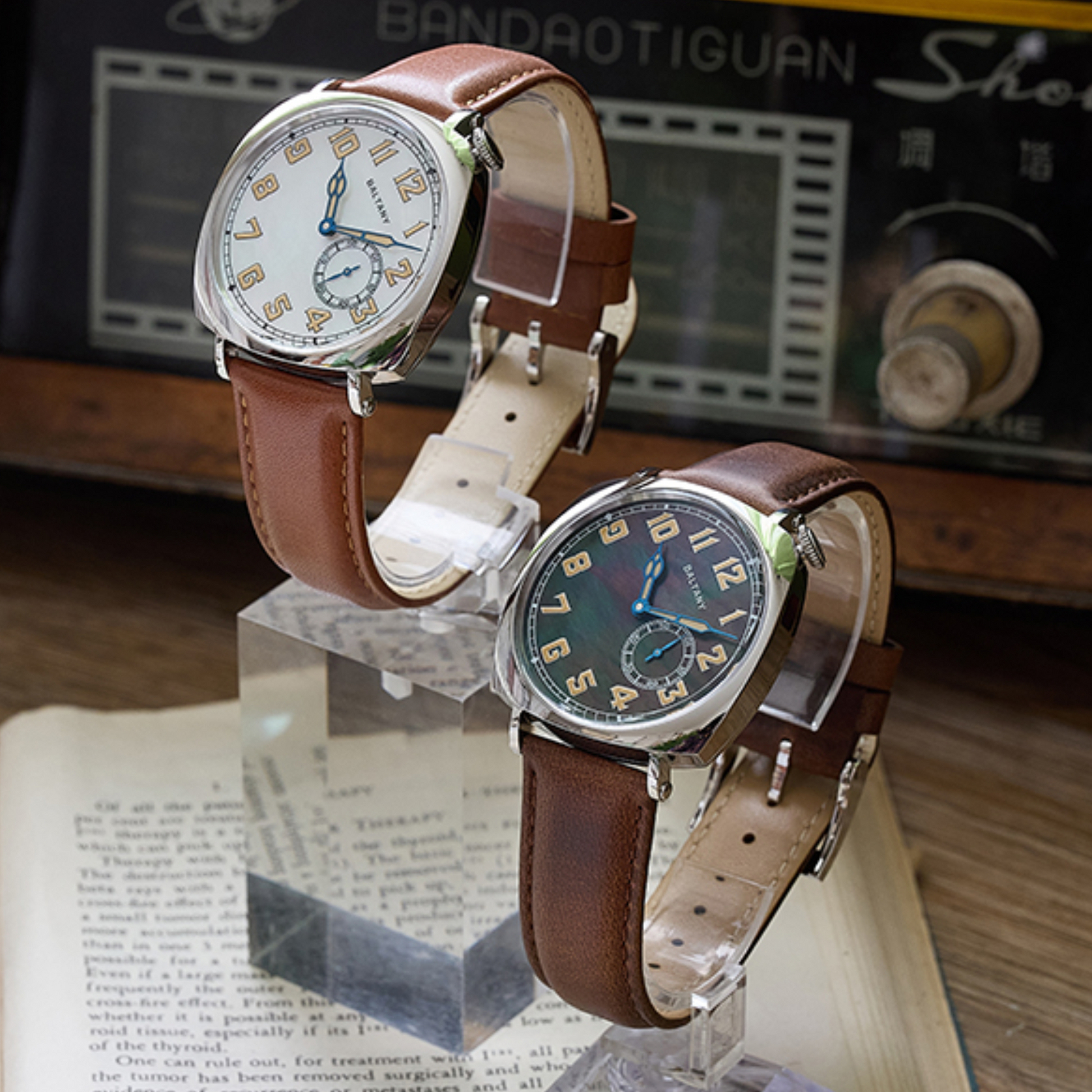 Baltany S4071A Luxury Mens with automatic Seagull ST-1701 movement