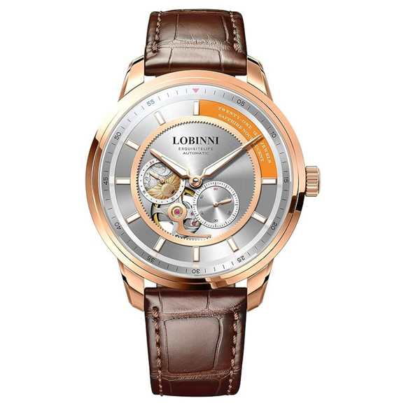 LOBINNI Men Dress Watch Sapphire Glass MIYOTA Movement Watches Top Brand Luxury Automatic Mechanical Watch Waterproof Clock - 9017