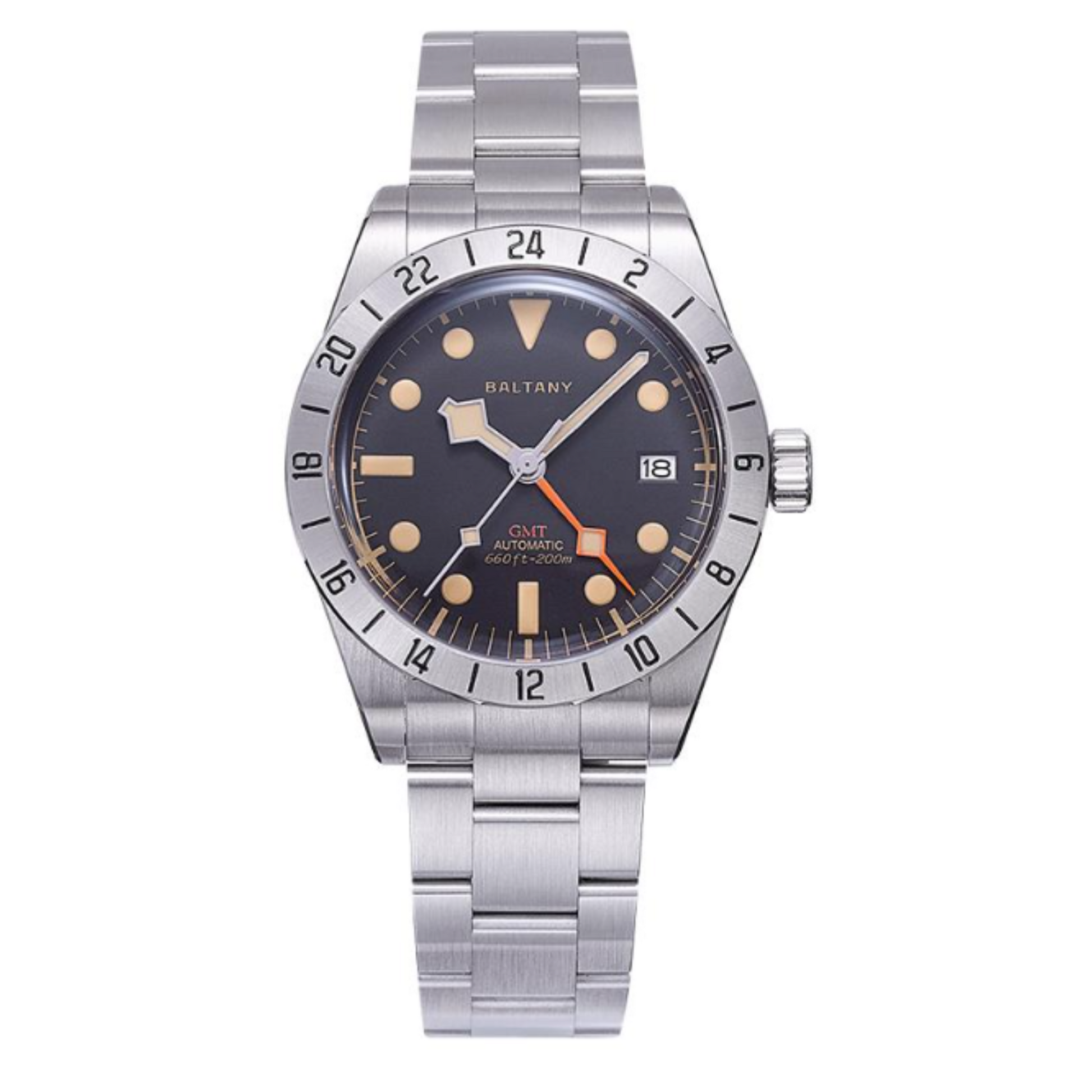 Baltany Affordable Retro NH34 GMT Automatic Watch S6073AB