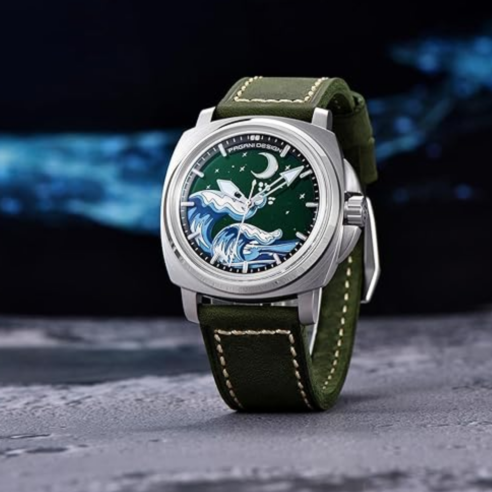 PAGANI DESIGN PD-YS014 Men's Automatic Watches 43mm Stainless Steel Mechanical Wrist Watch for Men SEIKO NH35A Movement