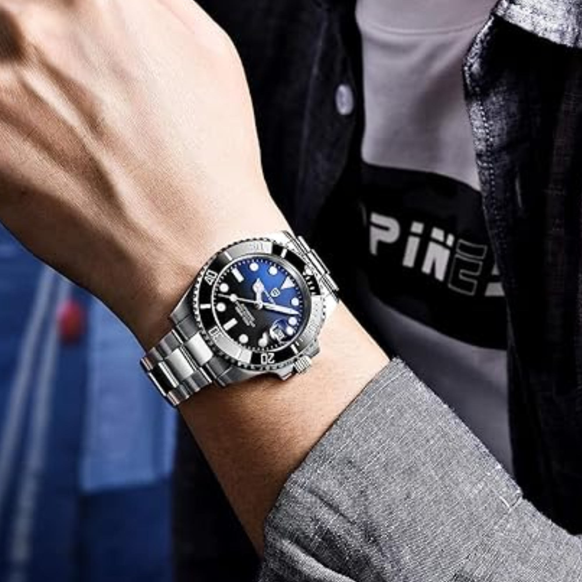 Pagani Design PD-1661 Waterproof Mechanical Automatic Watch Stainless Steel Men's 40MM Watch (Submariner)