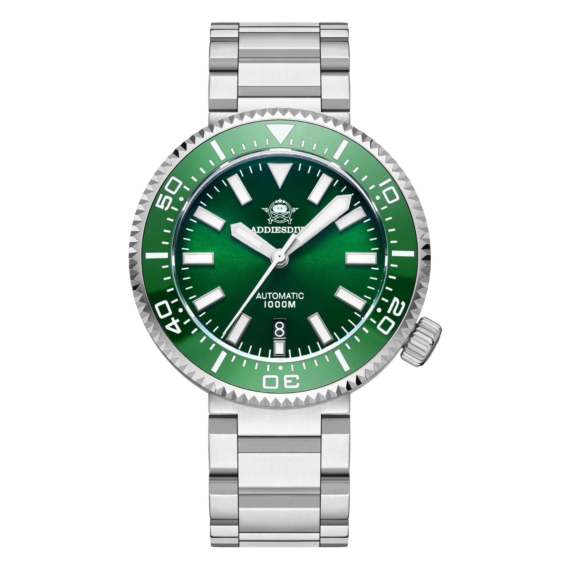 ADDIESDIVE Diver 1000M Professional Diving Watch 45MM (MY-H6) - Green