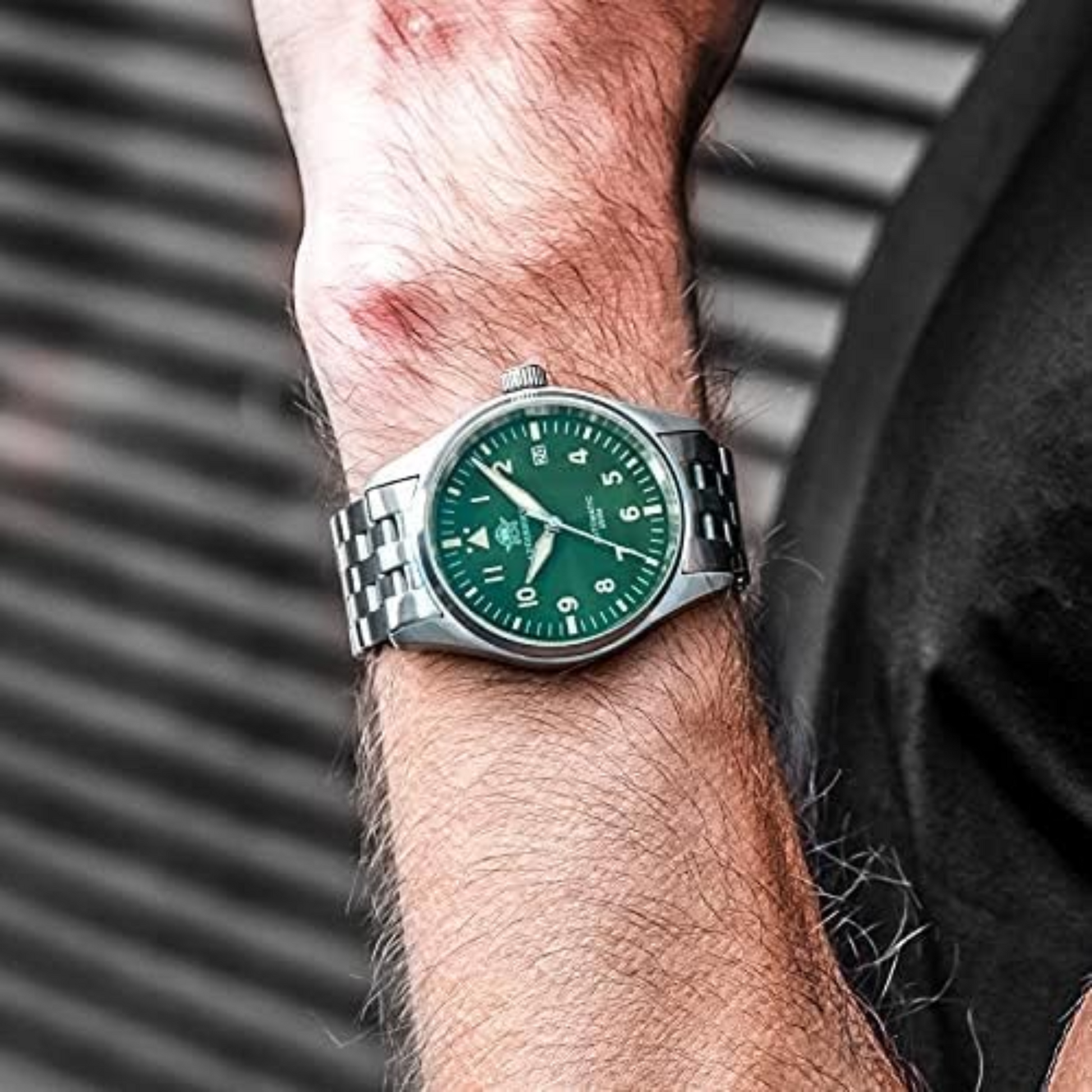 ADDIESDIVE®39mm Leather Men's Elegant Automatic Watch Diver 200M (MY-H2)