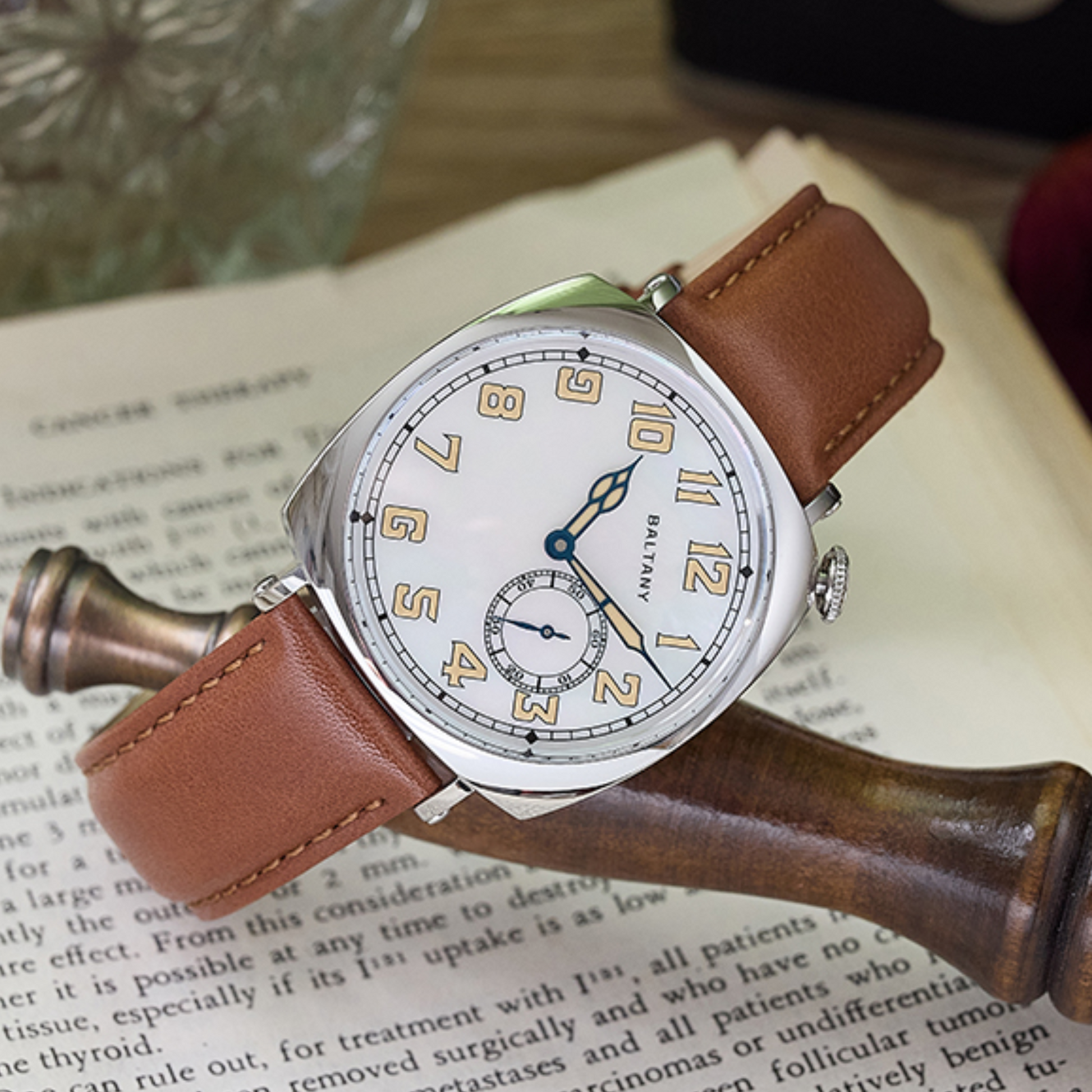 Baltany S4071A Luxury Mens with automatic Seagull ST-1701 movement