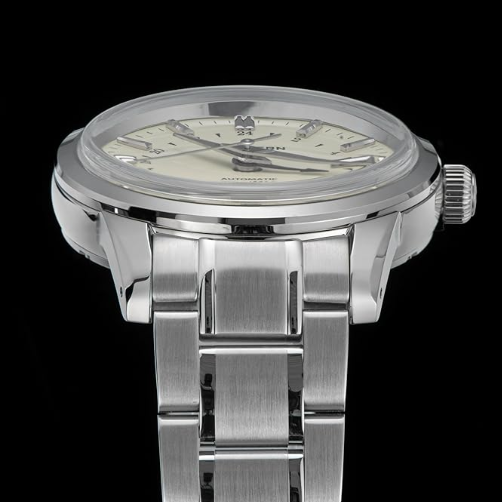 Seestern S446 GMT Watch Cream Dial (Seiko NH34 GMT movement)