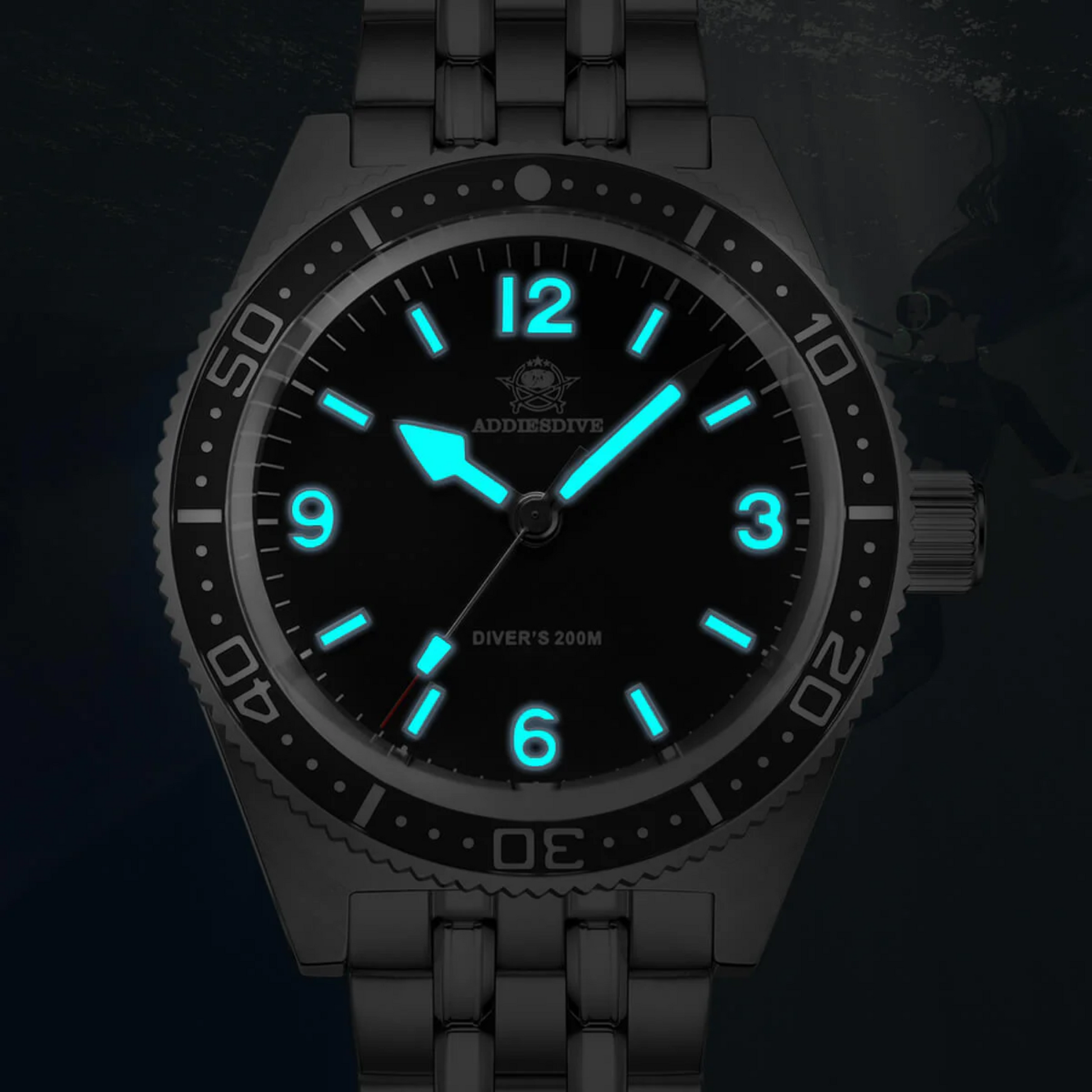 ADDIESDIVE 41mm Quartz Watch VH31 Movement (AD2033）
