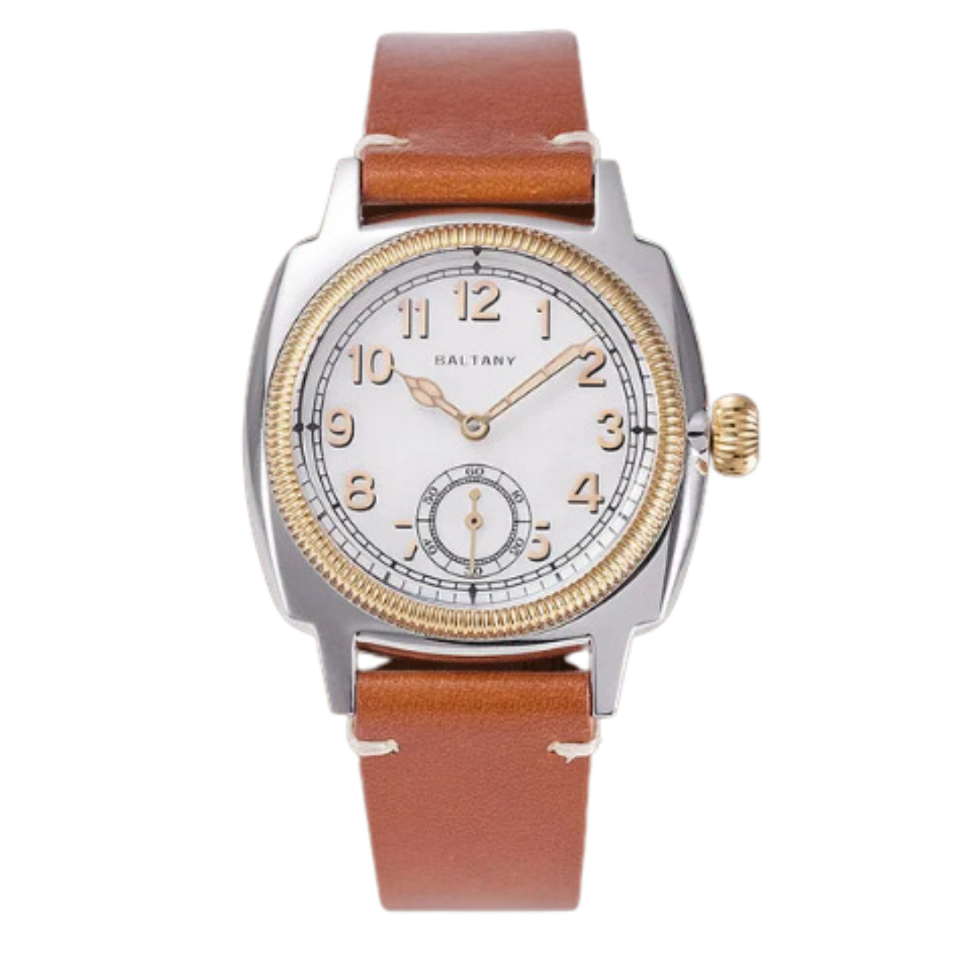 Baltany 1926 Wristatch S4036F Unisex ST1701 Move Gold Case Luminous Sapphire Crystal - White Dial