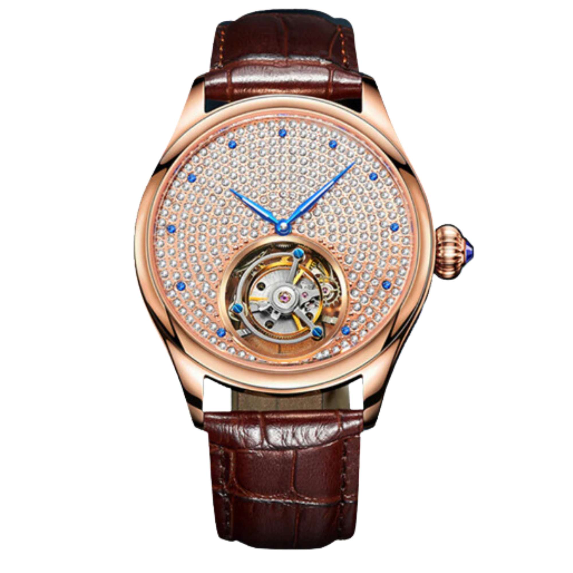 AESOP Full Crystal Dial Tourbillon Watch 7012