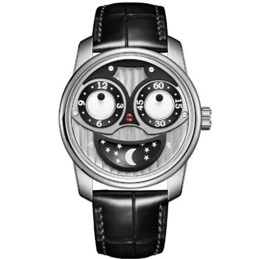 Unique Joker Watch with Seiko automatic movement Stainless Steel See-through Bottom Watch - Silver