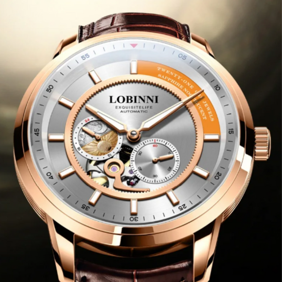 LOBINNI Men Dress Watch Sapphire Glass MIYOTA Movement Watches Top Brand Luxury Automatic Mechanical Watch Waterproof Clock - 9017