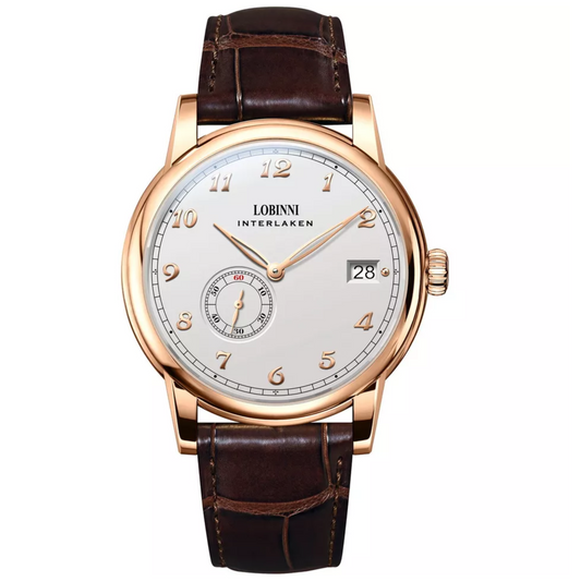 Lobinni men's luxury watch automatic Ultrathinmechanical watch with Micro Rotor Movement - 1888