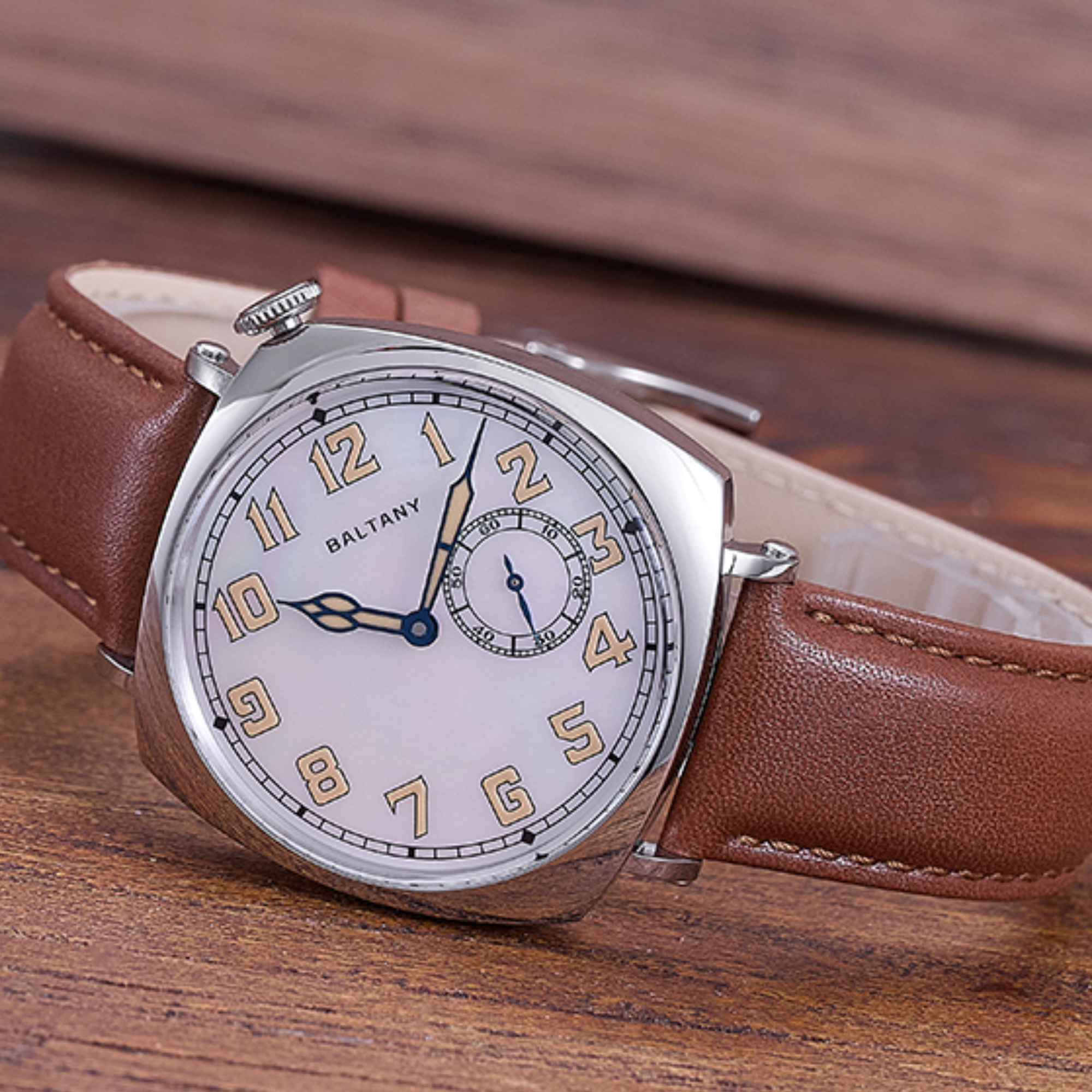 Baltany S4071AH Luxury Mens with automatic Seagull ST-1701 movement