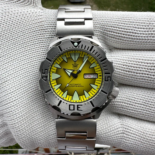 Steeldive SD1984 NH36 Automatic Monster Men Watch - Yellow